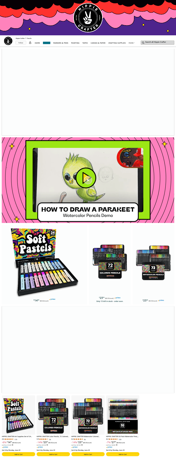 Storefront for Amazon.com: Hippie Crafter: Pencils