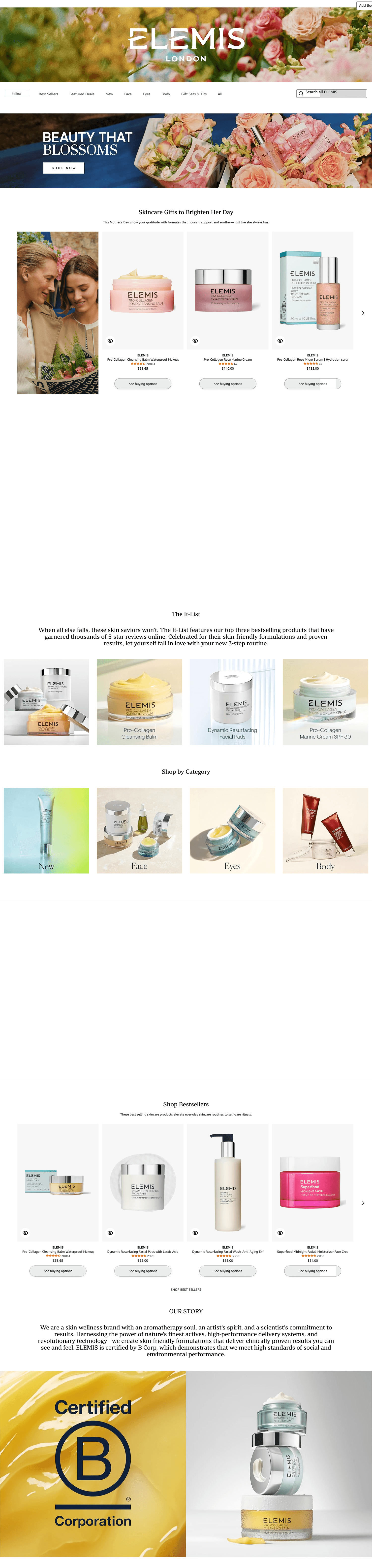 Amazon.com: ELEMIS: Storefront