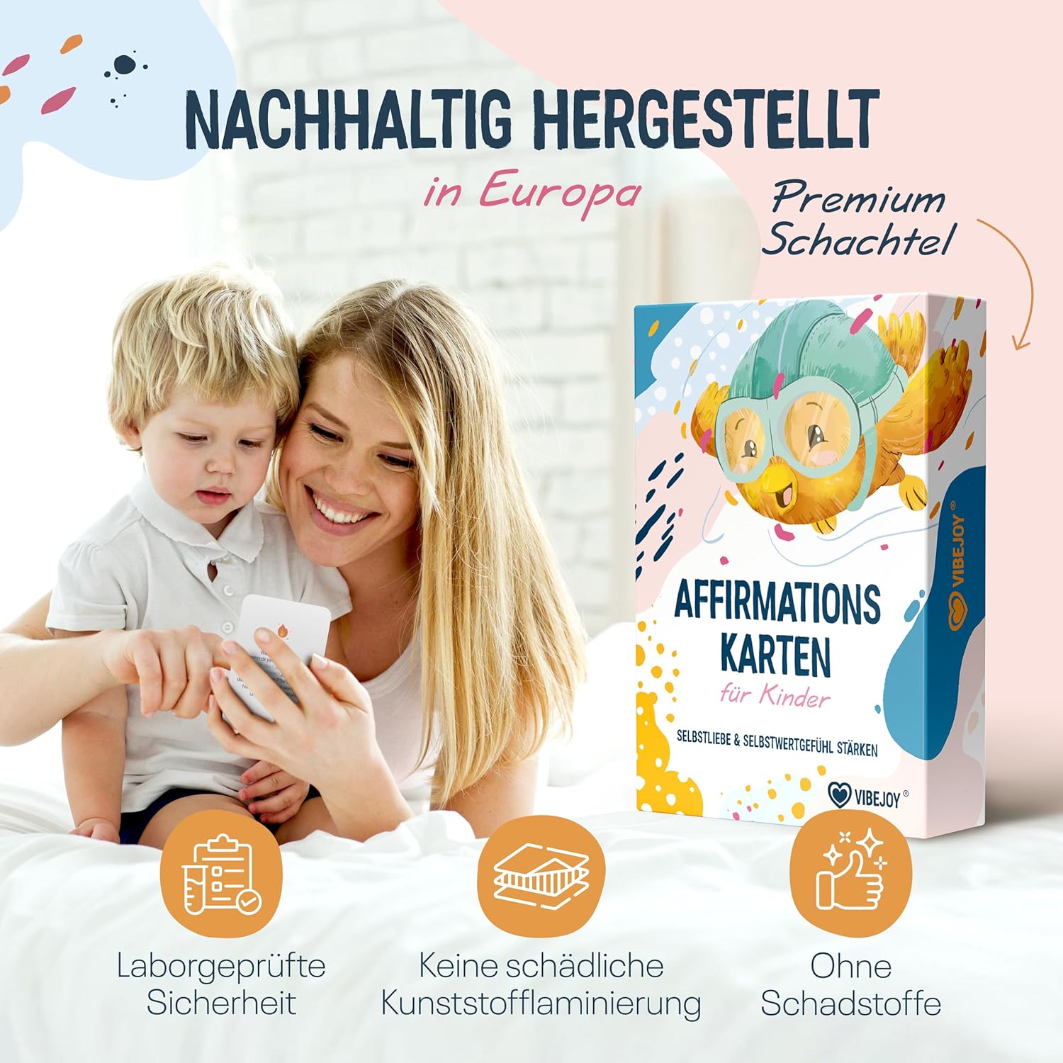 Vibejoy® Affirmationskarten Kinder: Infographics