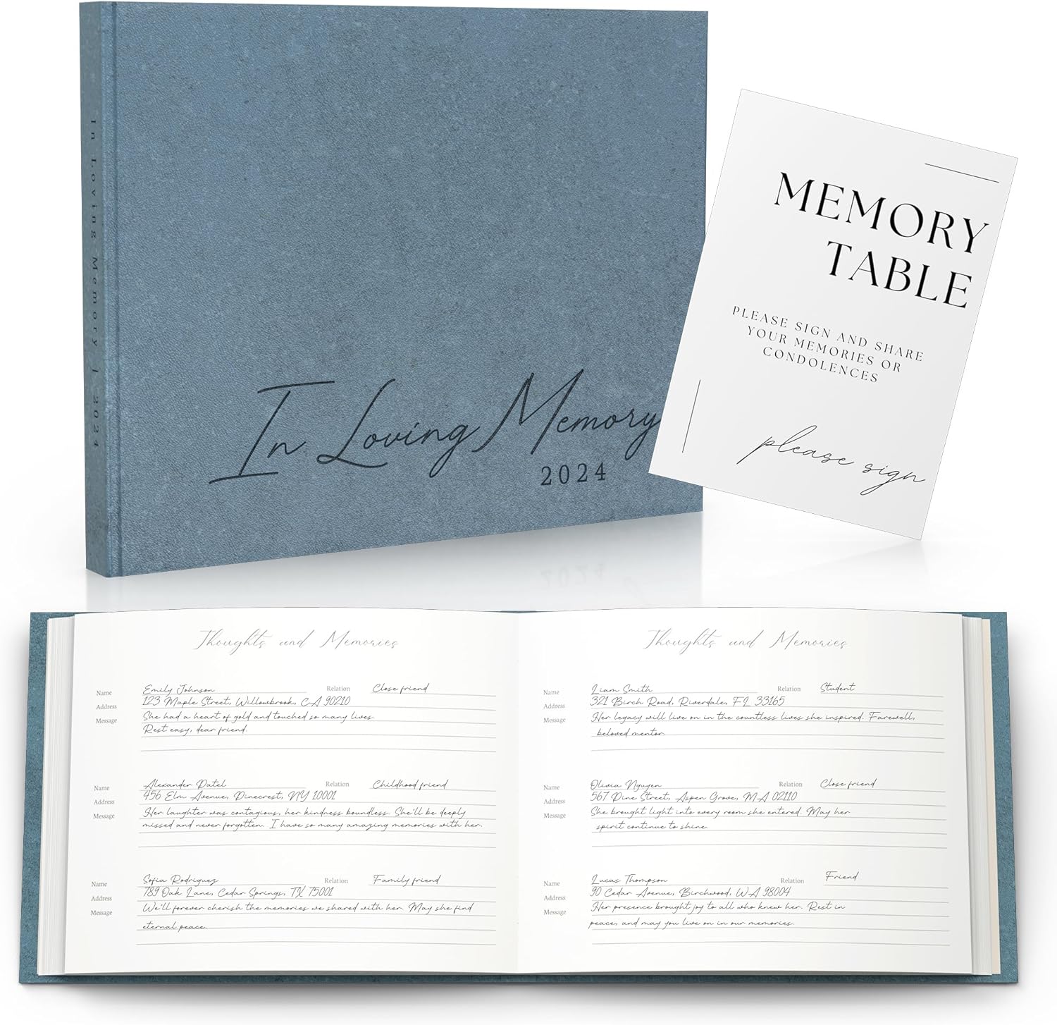 Amazon.com: Funeral Guest Book for 2024 Celebration Of Life Memorial Service: Infographics