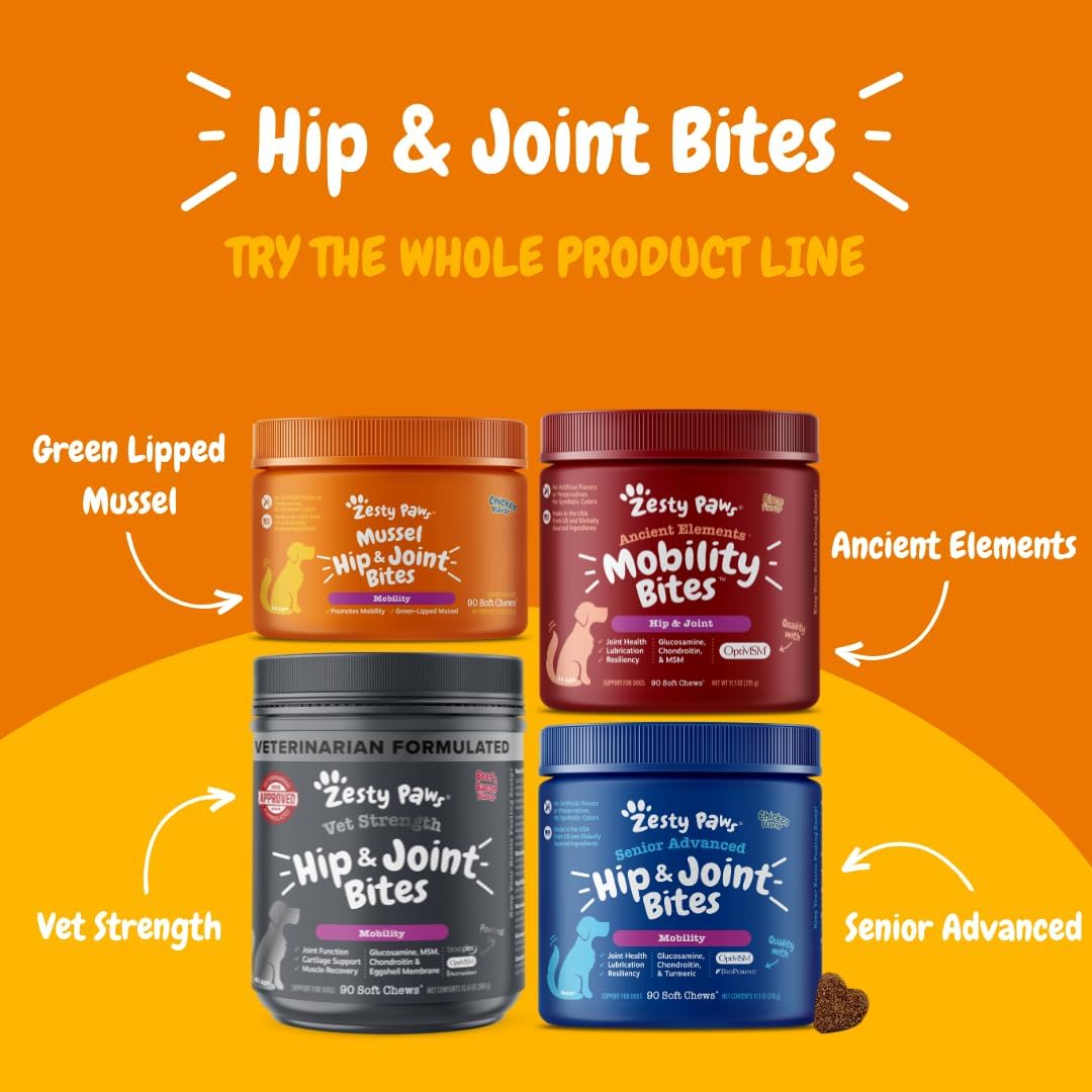 Amazon.com: Zesty Paws Hip and Joint Supplement for Dogs: Infographics