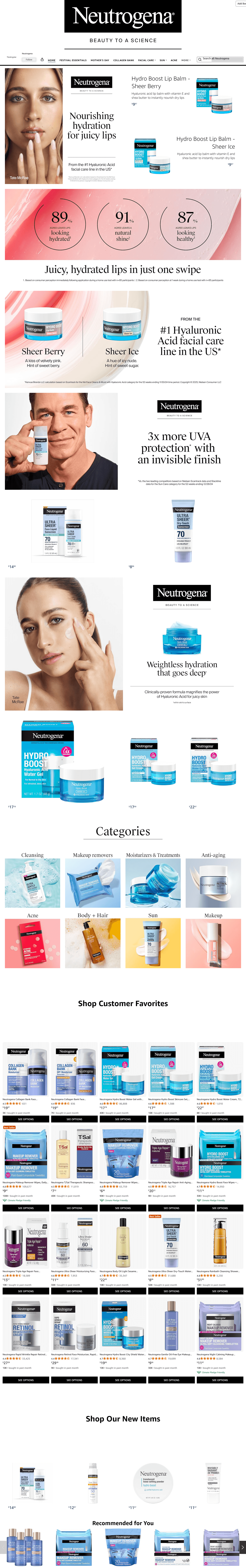 Storefront for Amazon.com: Neutrogena