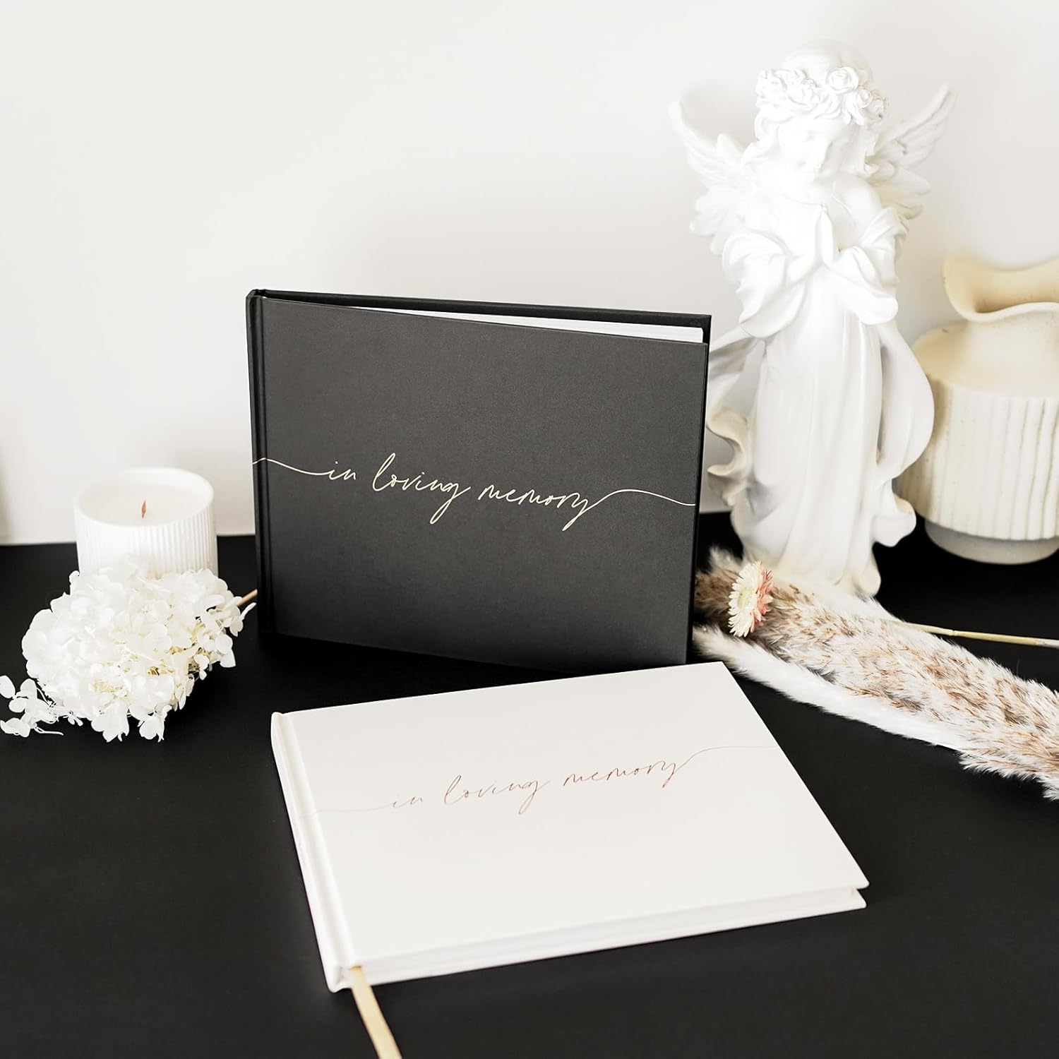 Infographics for Amazon.com: Twill Funeral Guest Book