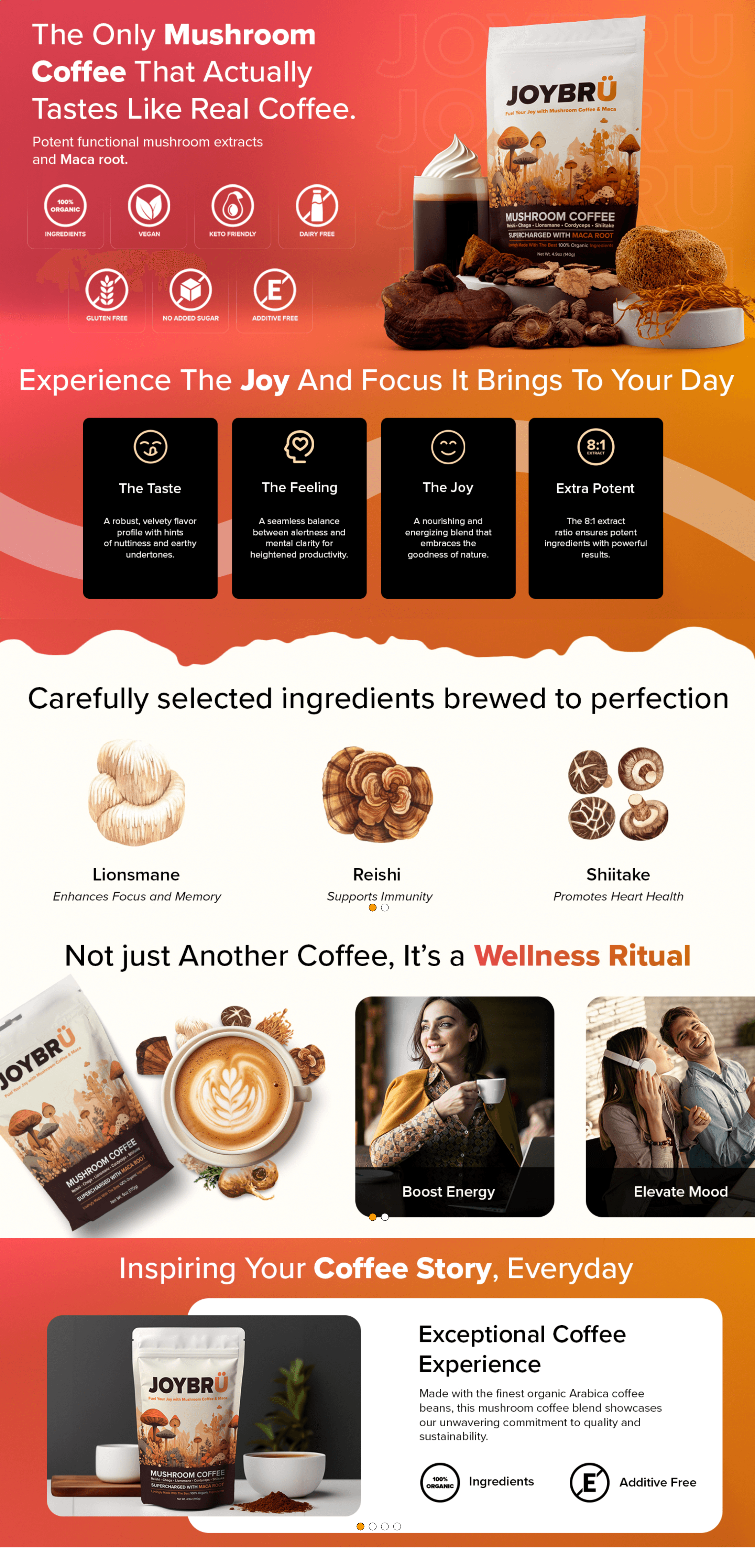 Amazon.com: Mushroom Coffee with Maca Root (35 Servings): A+ Premium