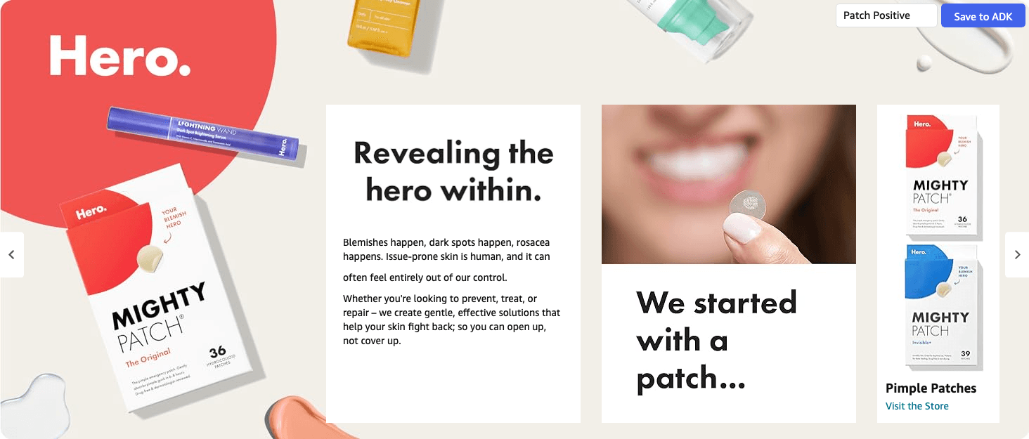 Amazon.com: Mighty Patch™ Original patch from Hero Cosmetics: Brand Stories