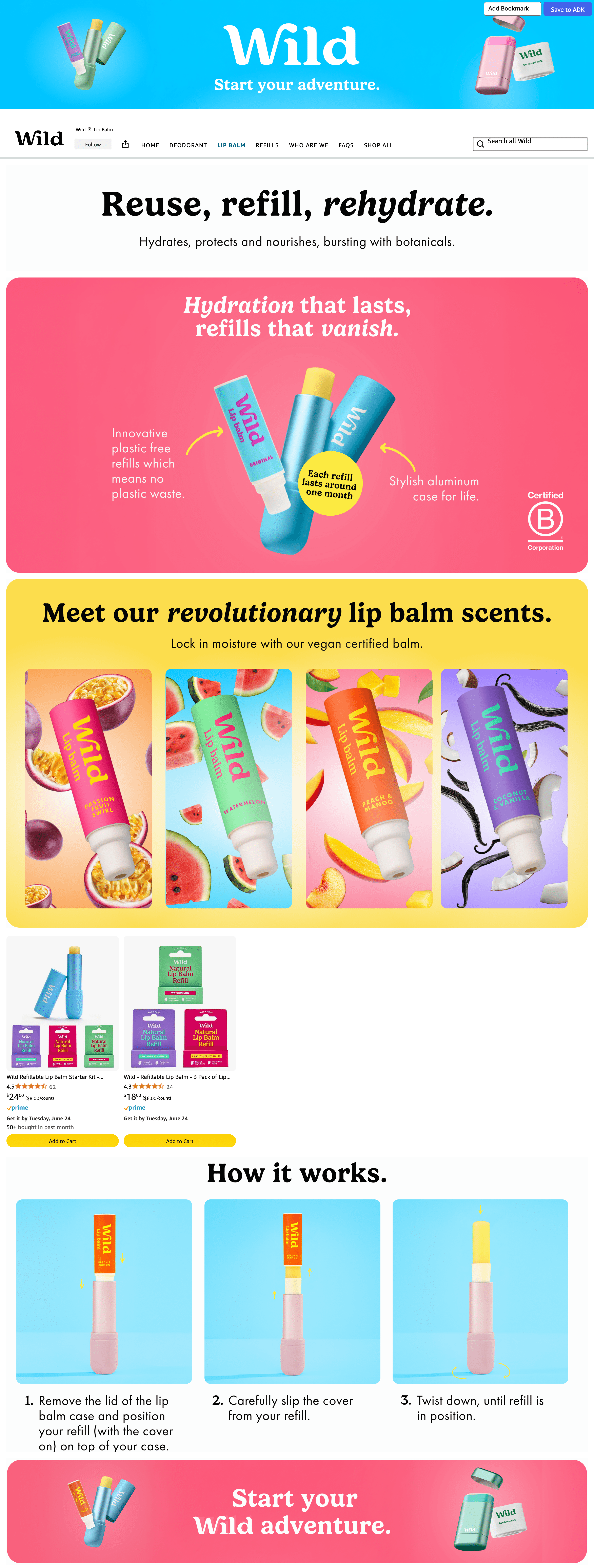 Storefront for Amazon.com: Wild: Lip Balm
