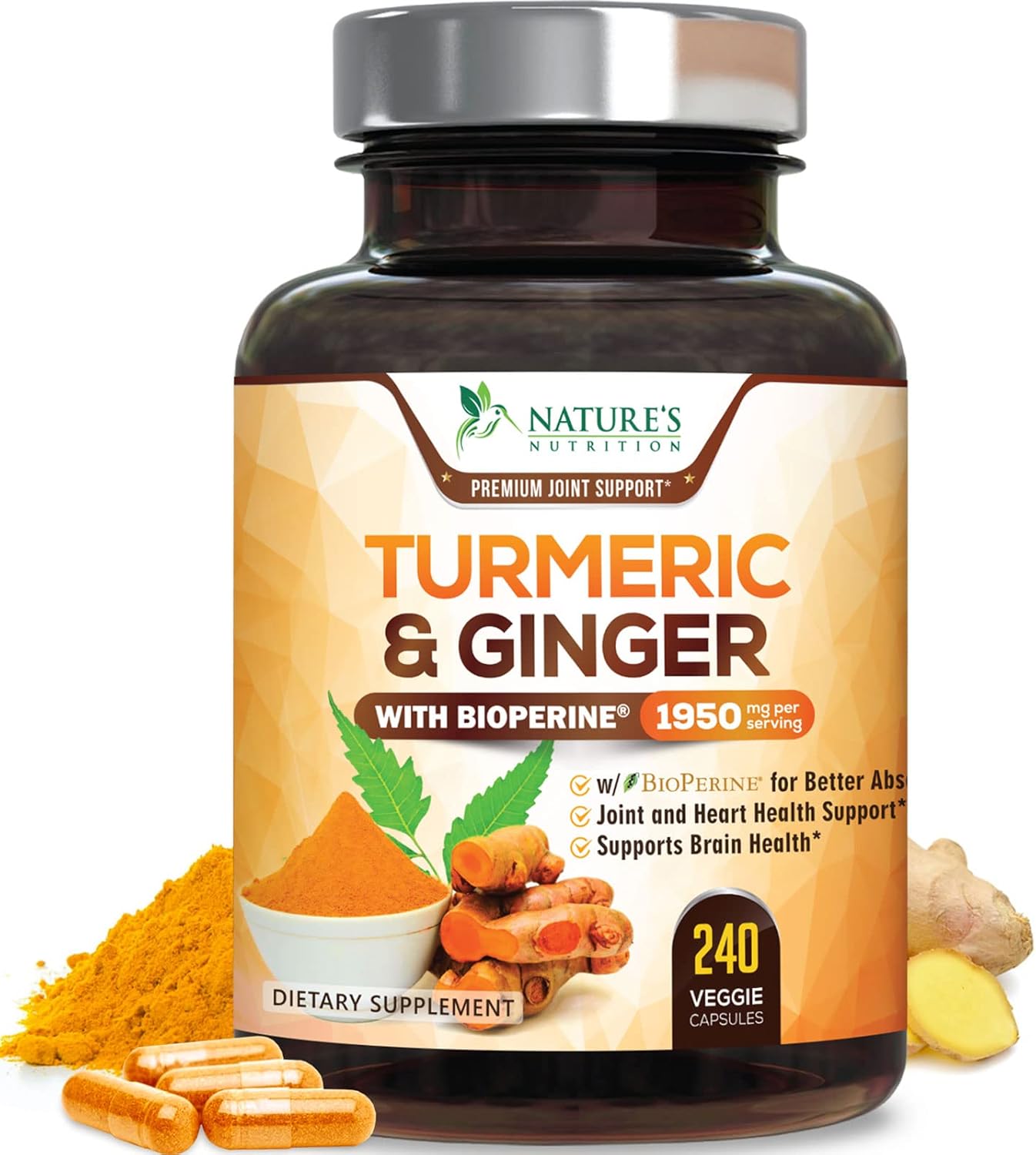 Amazon.com: Turmeric Curcumin with BioPerine & Ginger 95% Curcuminoids 1950mg: Infographics