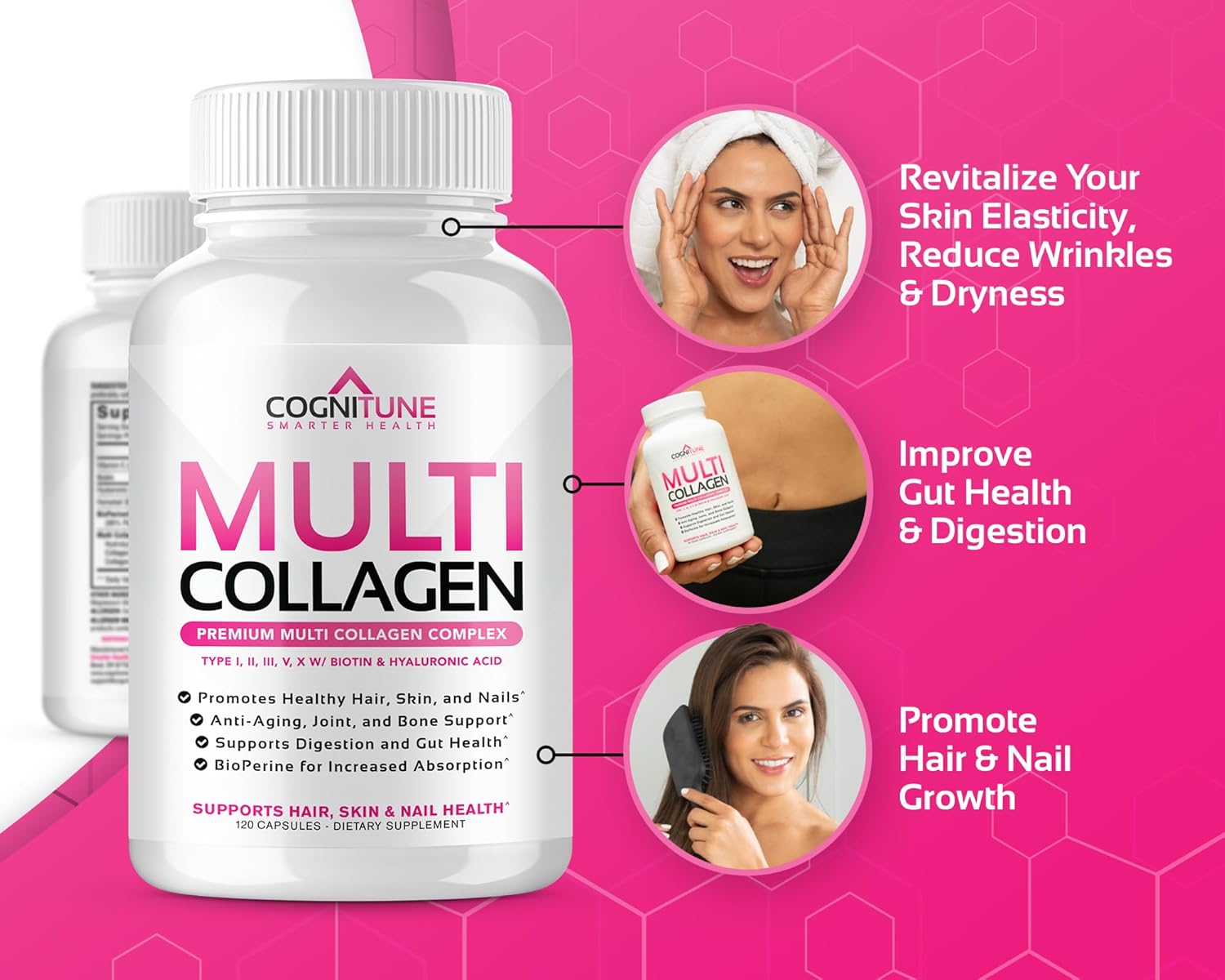 Amazon.com: Multi Collagen Pills with Hyaluronic Acid and Vitamin C: Infographics