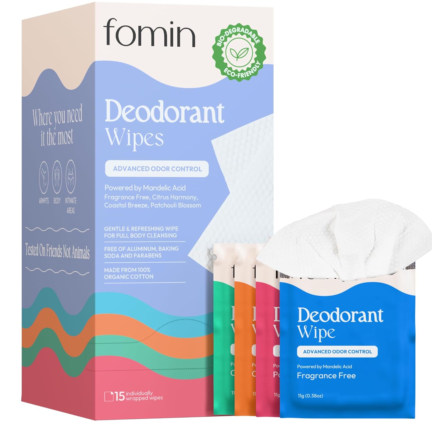 Amazon.com : Fomin AHA Deodorant Wipes: Infographics