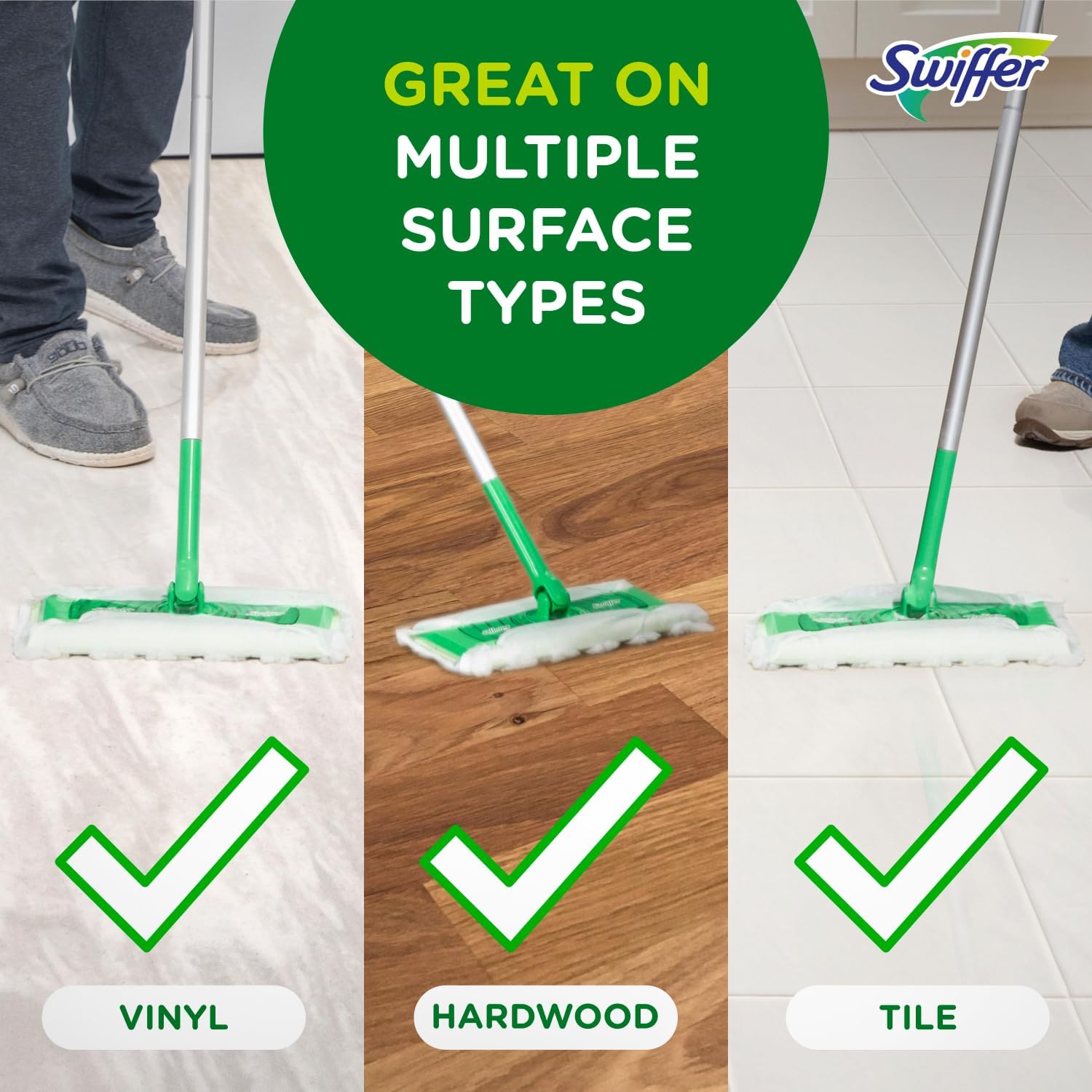 Amazon.com: Swiffer Sweeper 2-in-1 Dry + Wet Floor Mopping and Sweeping Kit: Infographics