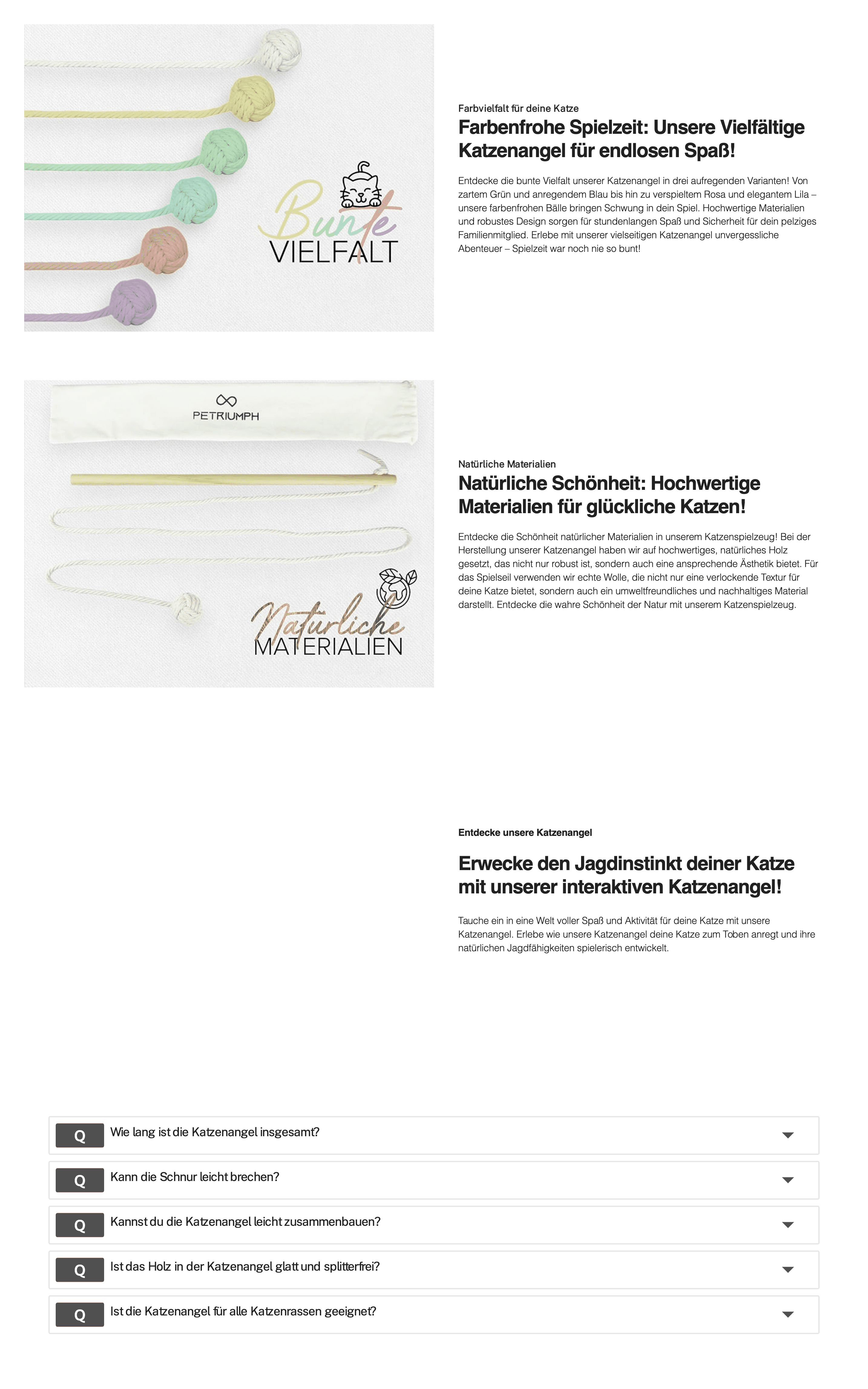 Petriumph® Katzenspielzeug Angel: A+ Premium