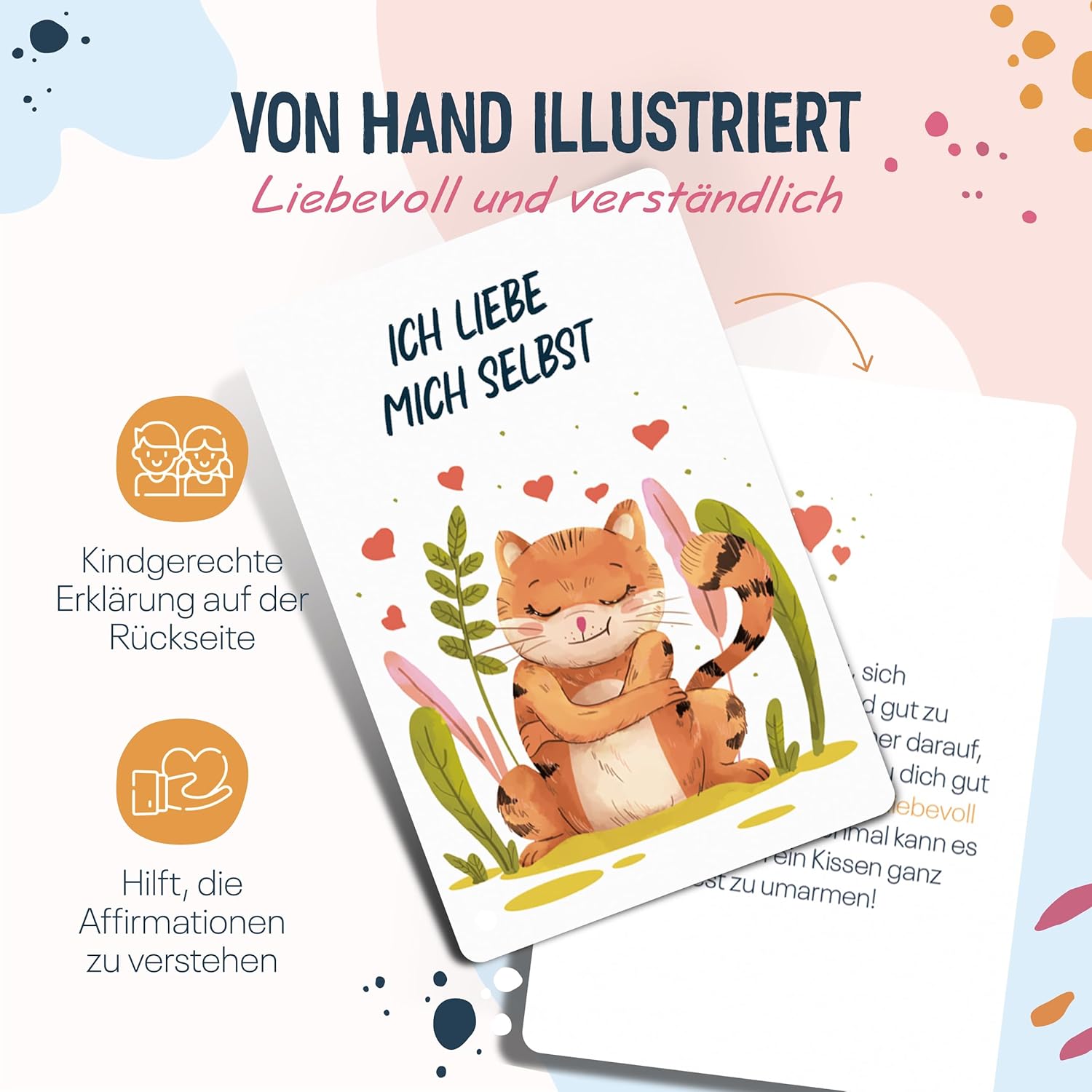 Vibejoy® Affirmationskarten Kinder: Infographics