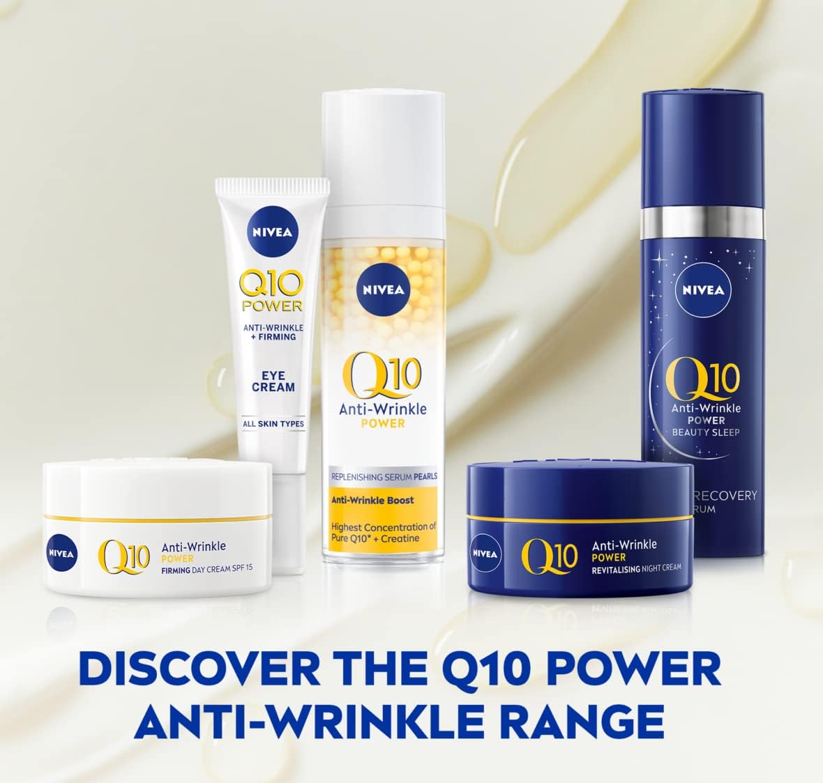 NIVEA Q10 Anti-Wrinkle Power Revitalising Night Cream Anti-Wrinkle Face Cream with Skin…: Infographics
