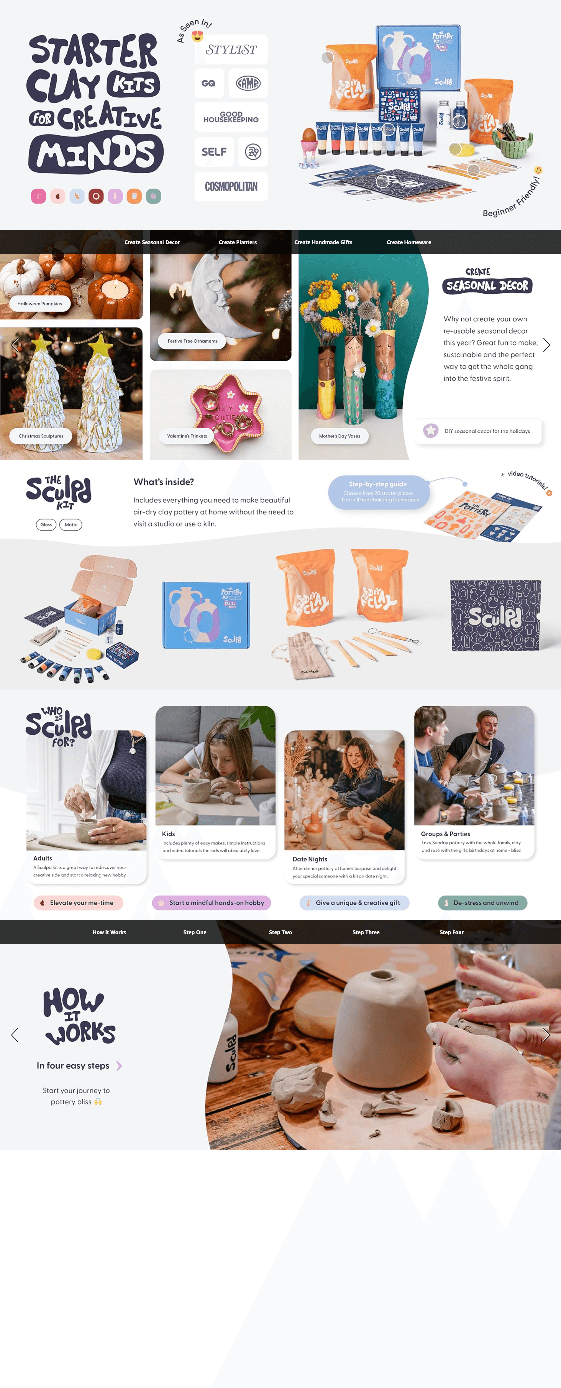 Amazon.com: Sculpd Pottery Starter Kit: A+ Premium
