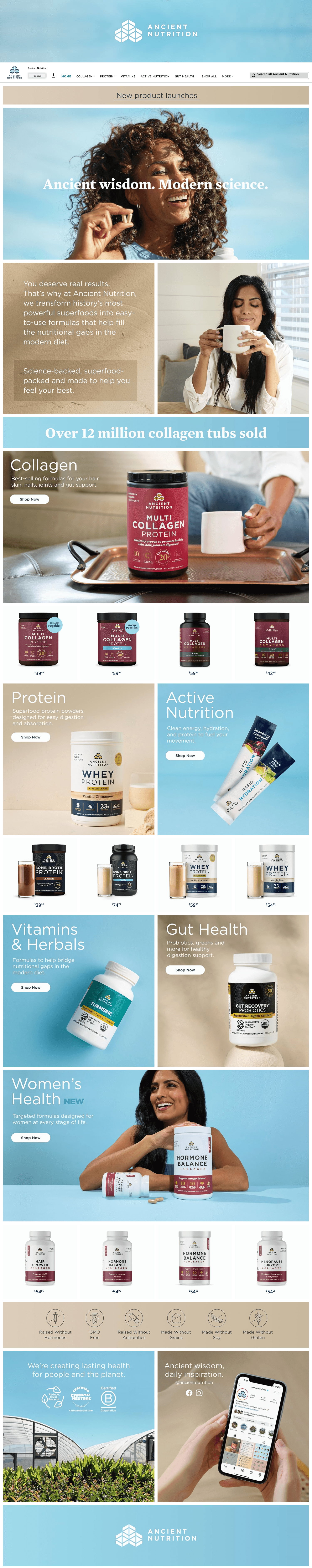 Storefront for Amazon.com: Ancient Nutrition