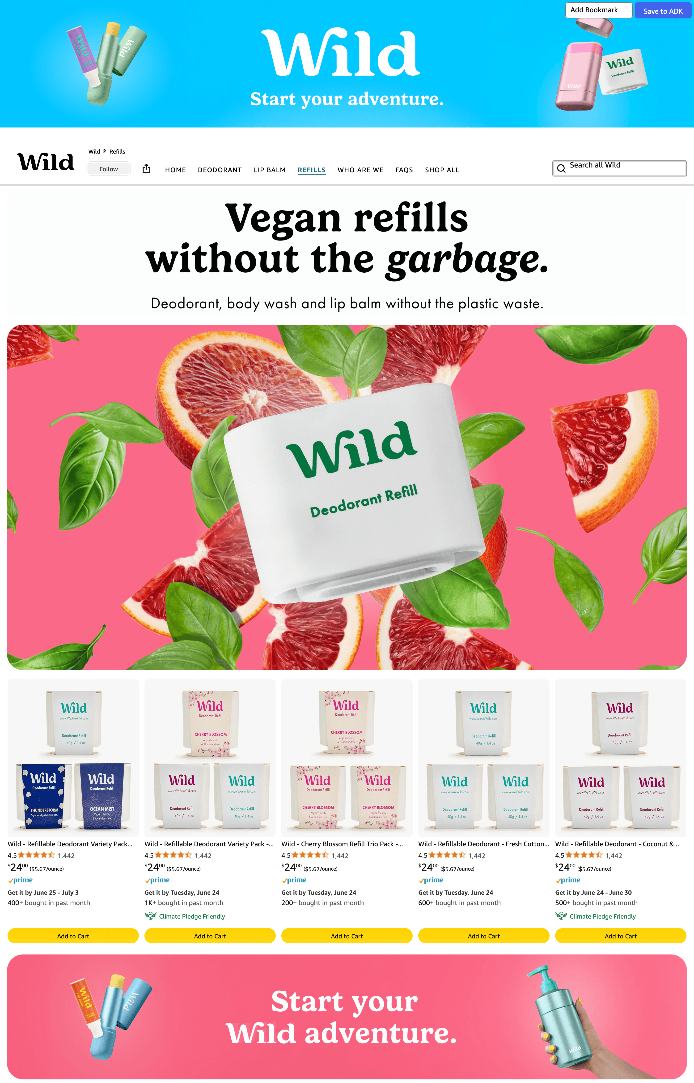 Storefront for Amazon.com: Wild: Refills