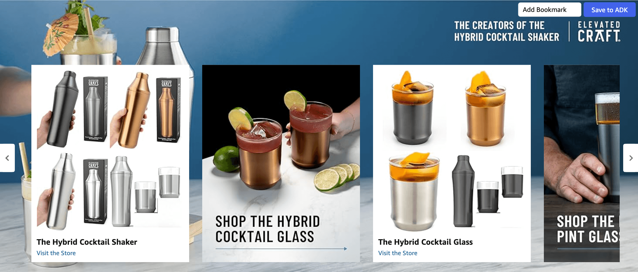 Amazon.com: Elevated Craft Hybrid Cocktail Shaker: Brand Stories
