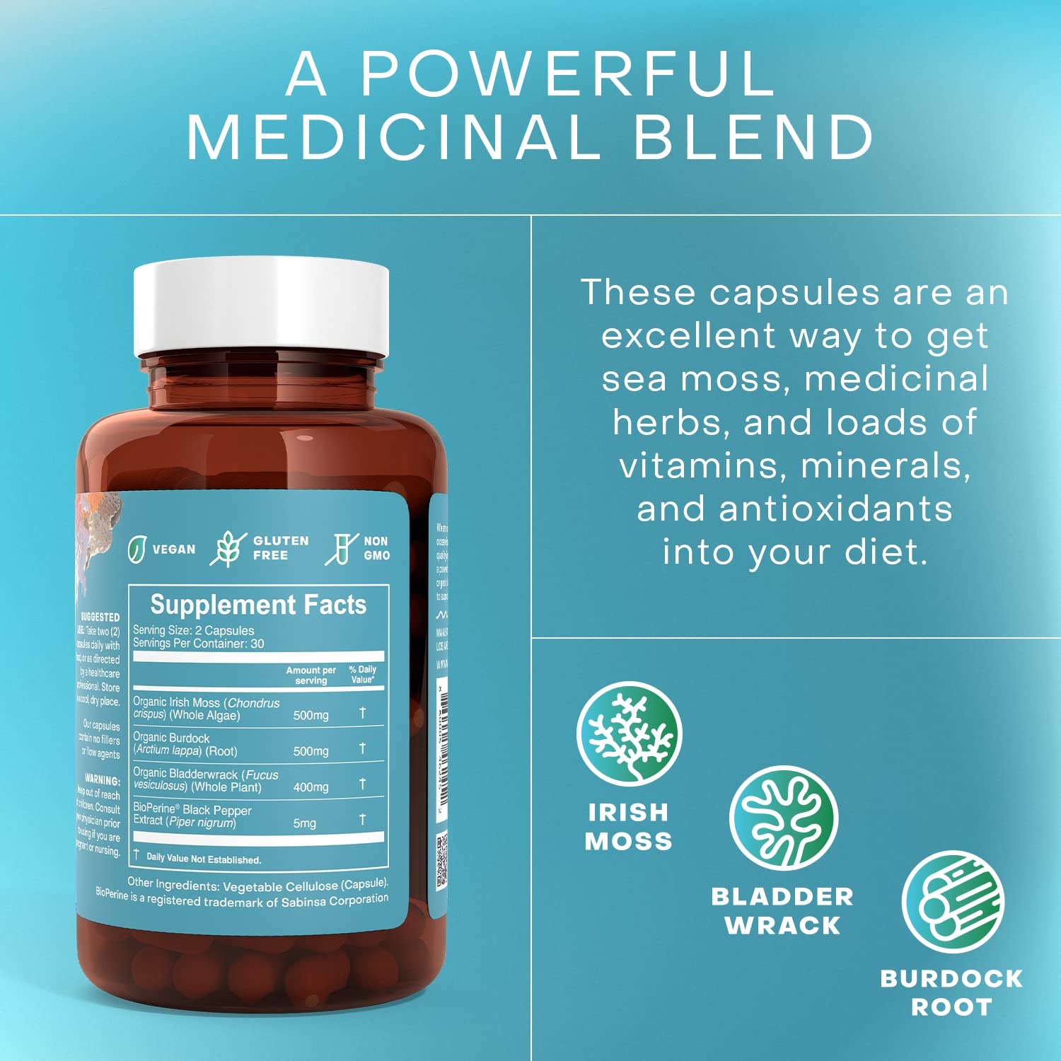 Amazon.com : Akasha Superfoods Sea Moss Capsules: Infographics