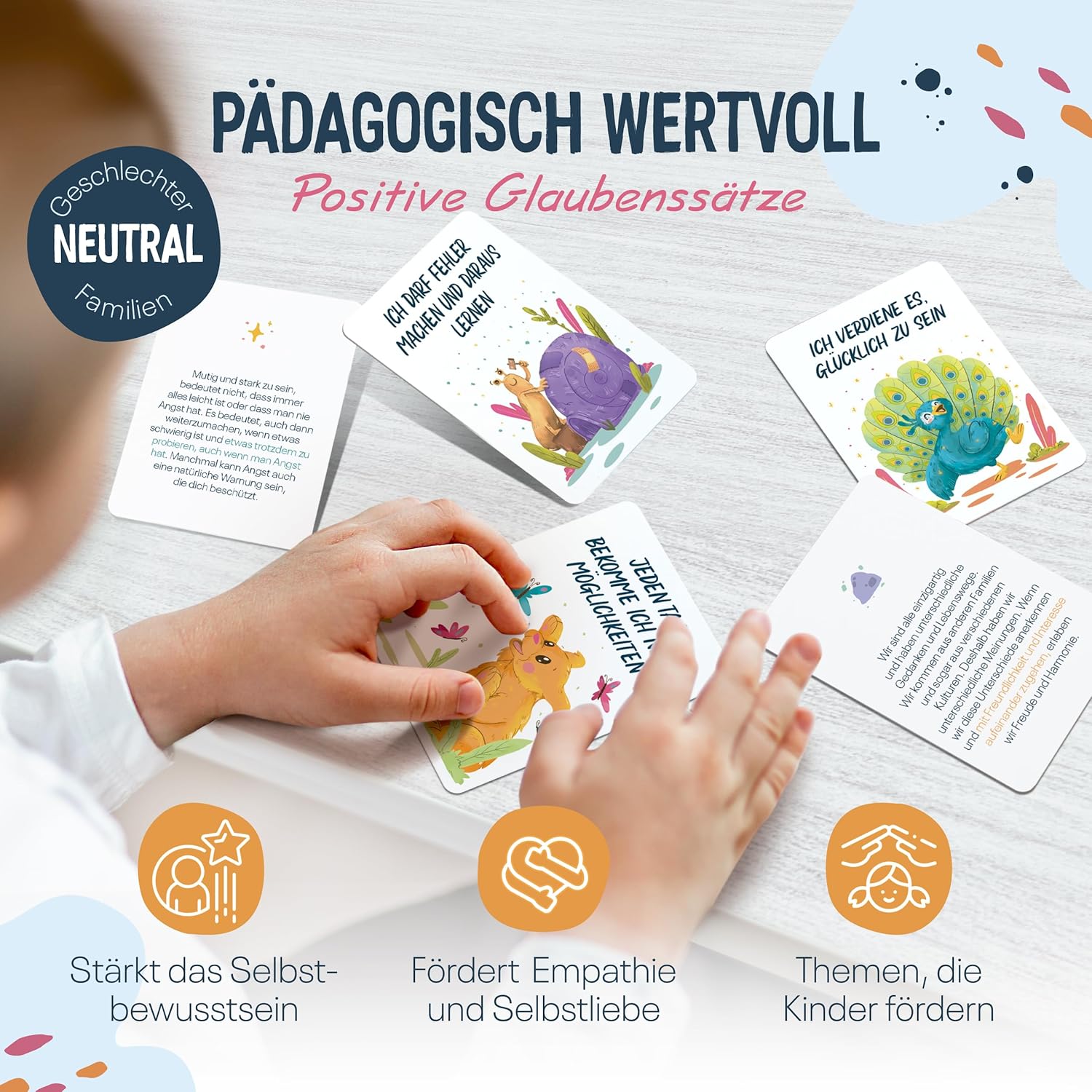 Vibejoy® Affirmationskarten Kinder: Infographics