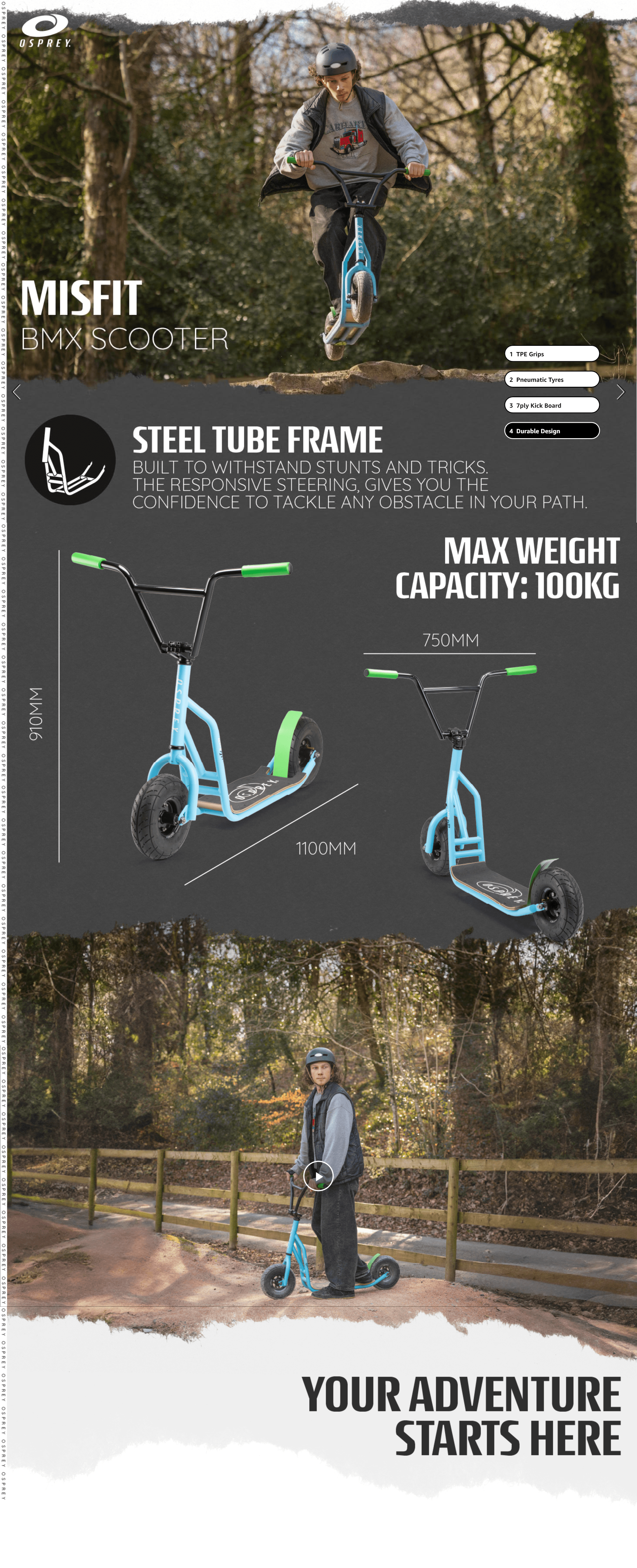 Osprey Misfit Hybrid Scooter: A+ Premium