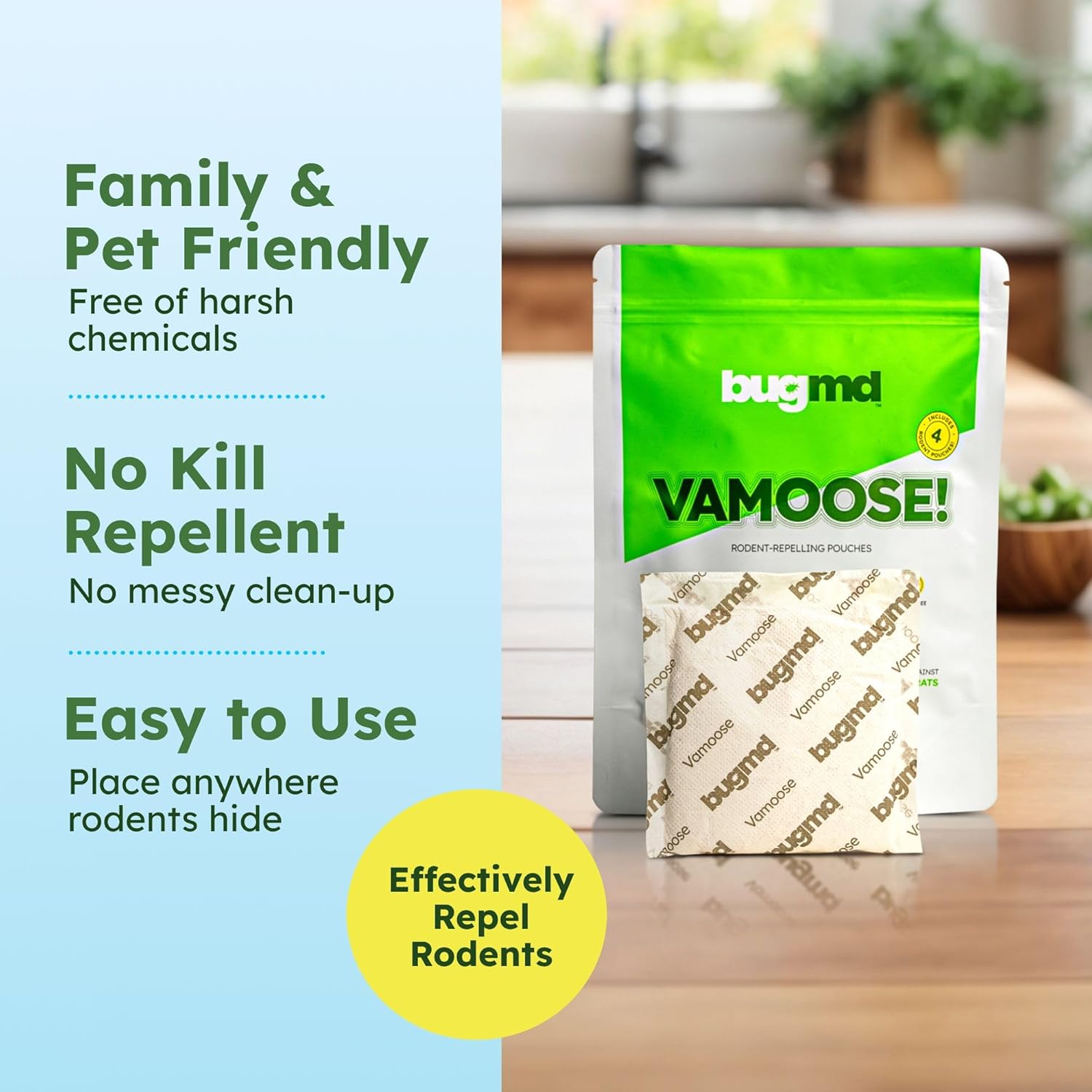 Amazon.com : BugMD Vamoose Rodent Repellent Pouches (1 Pack: Infographics