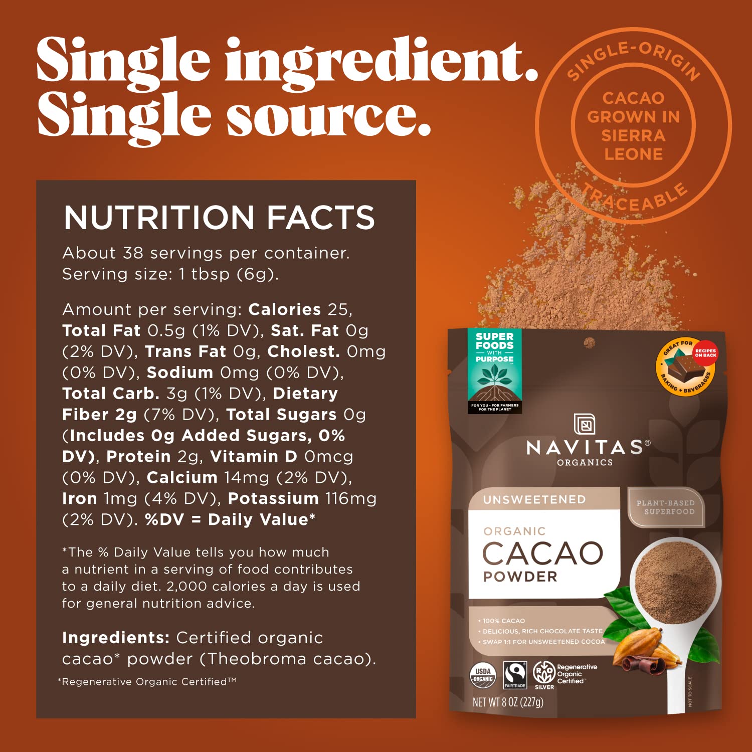 Amazon.com : Navitas Organics Cacao Powder: Infographics