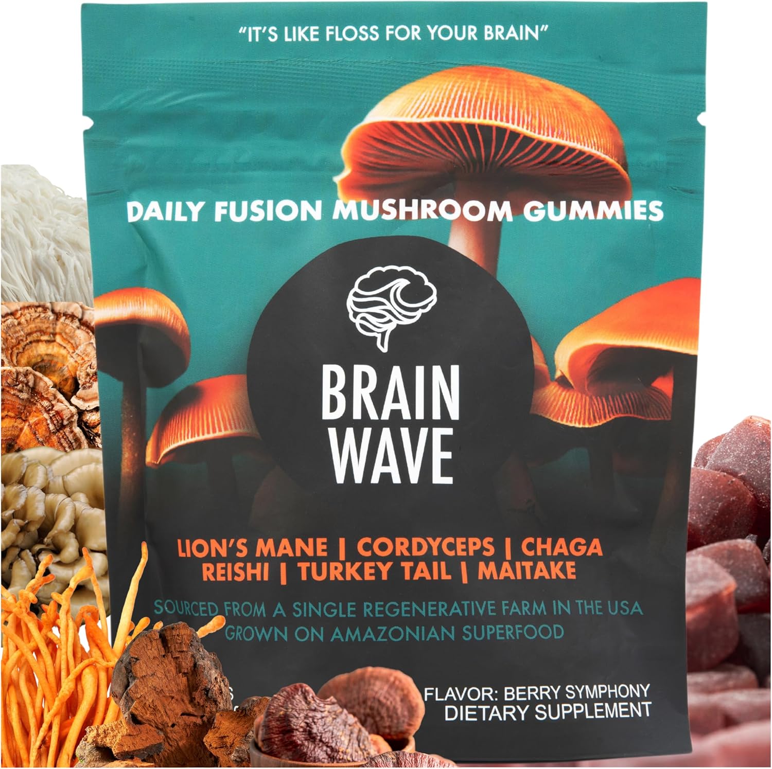 Amazon.com: BRAIN WAVE Superfood Mushroom Gummies: Infographics