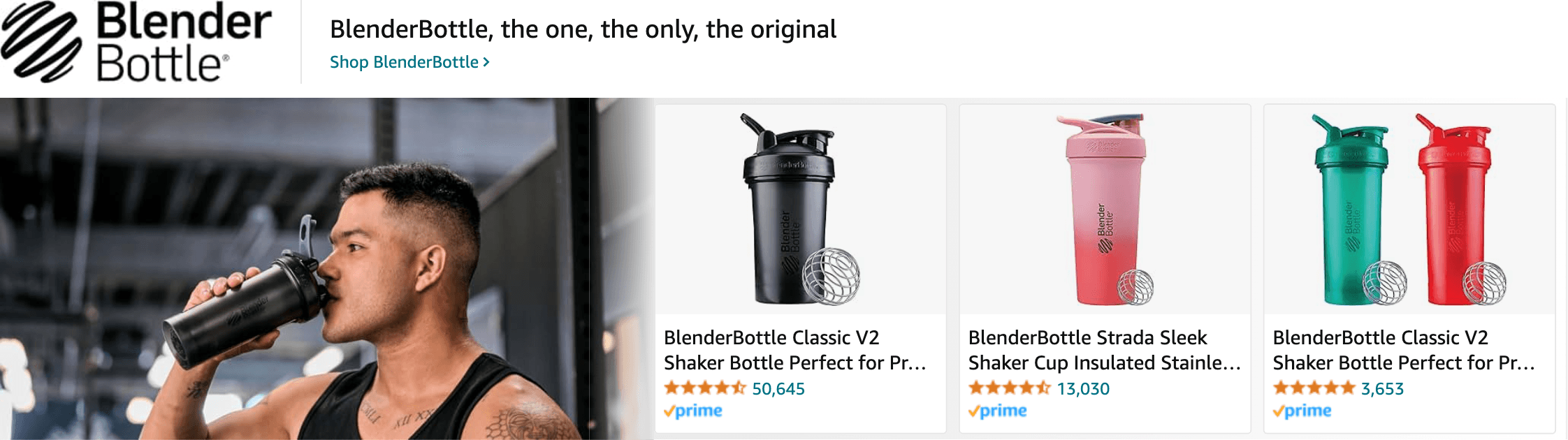 protein bottle: Amazon listing image