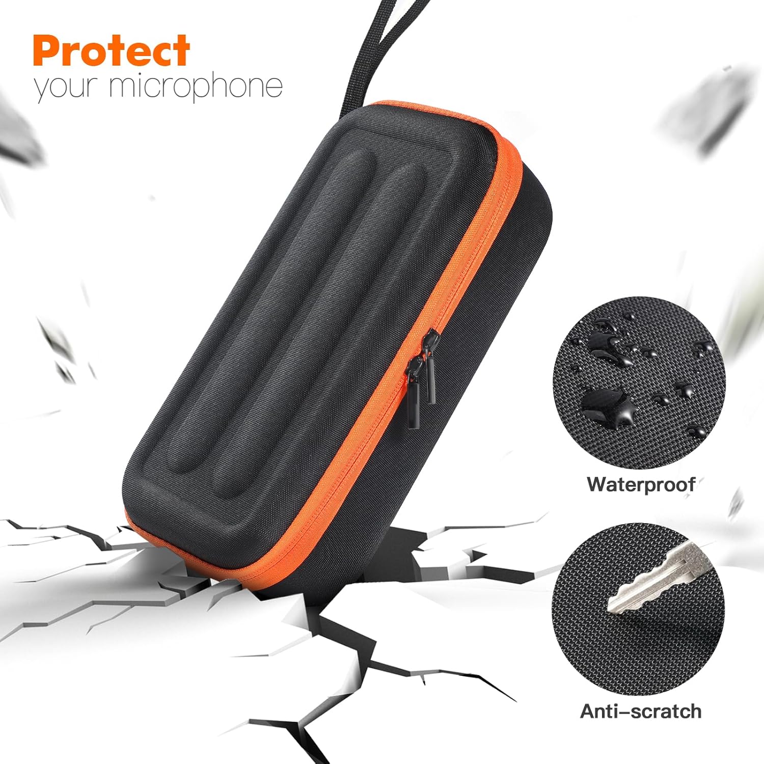 OUKNAK Wireless Microphone Case Compatible with JBL Wireless Two Microphone System: Infographics