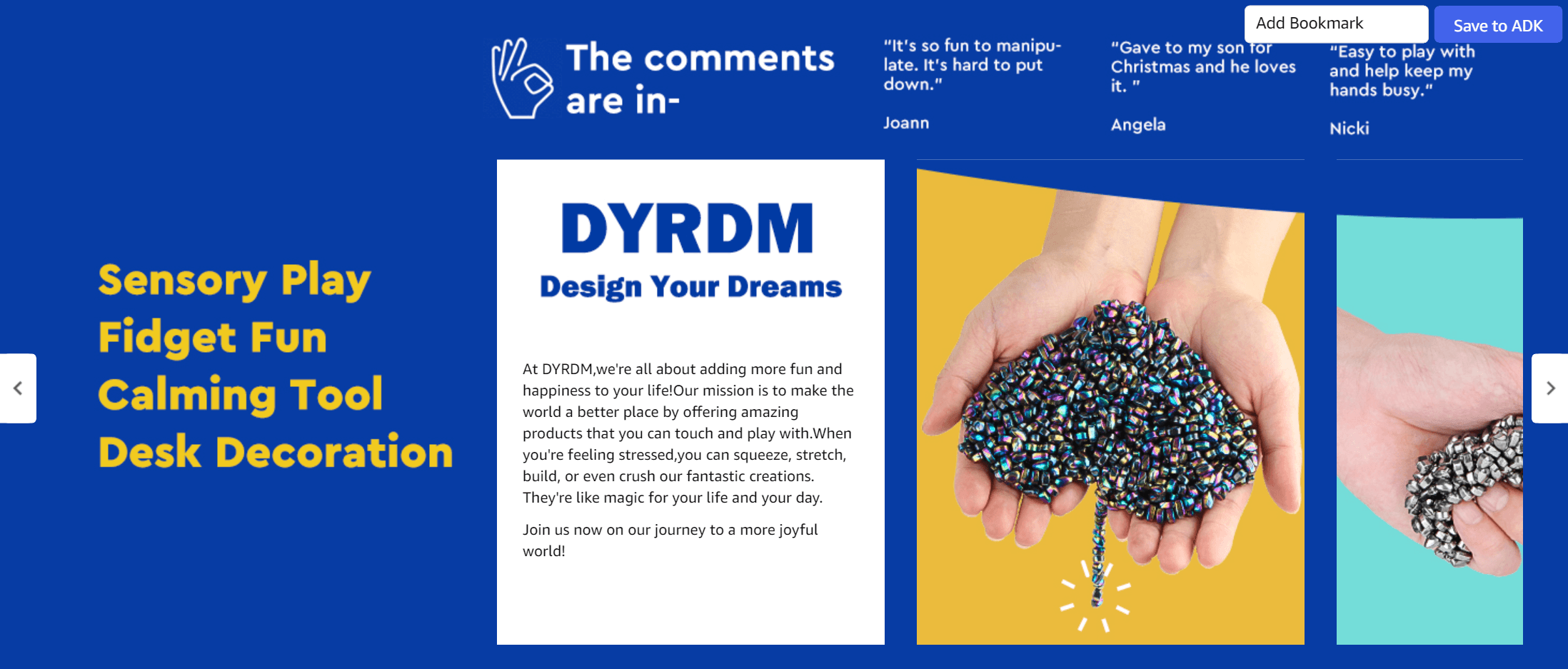 Amazon.com: DYRDM Magnetic Fidget Sphere 12 Pcs: Brand Stories