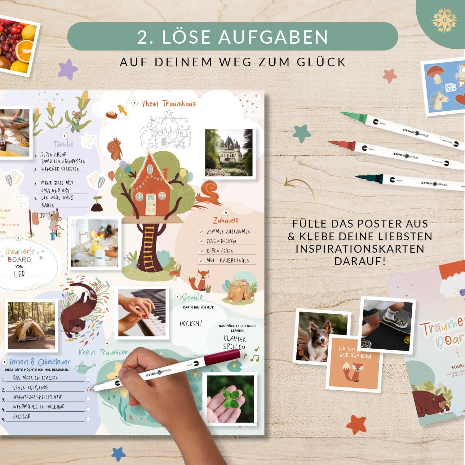 Amazon.de: LEBENSKOMPASS Träumerle Board für Kinder: Infographics