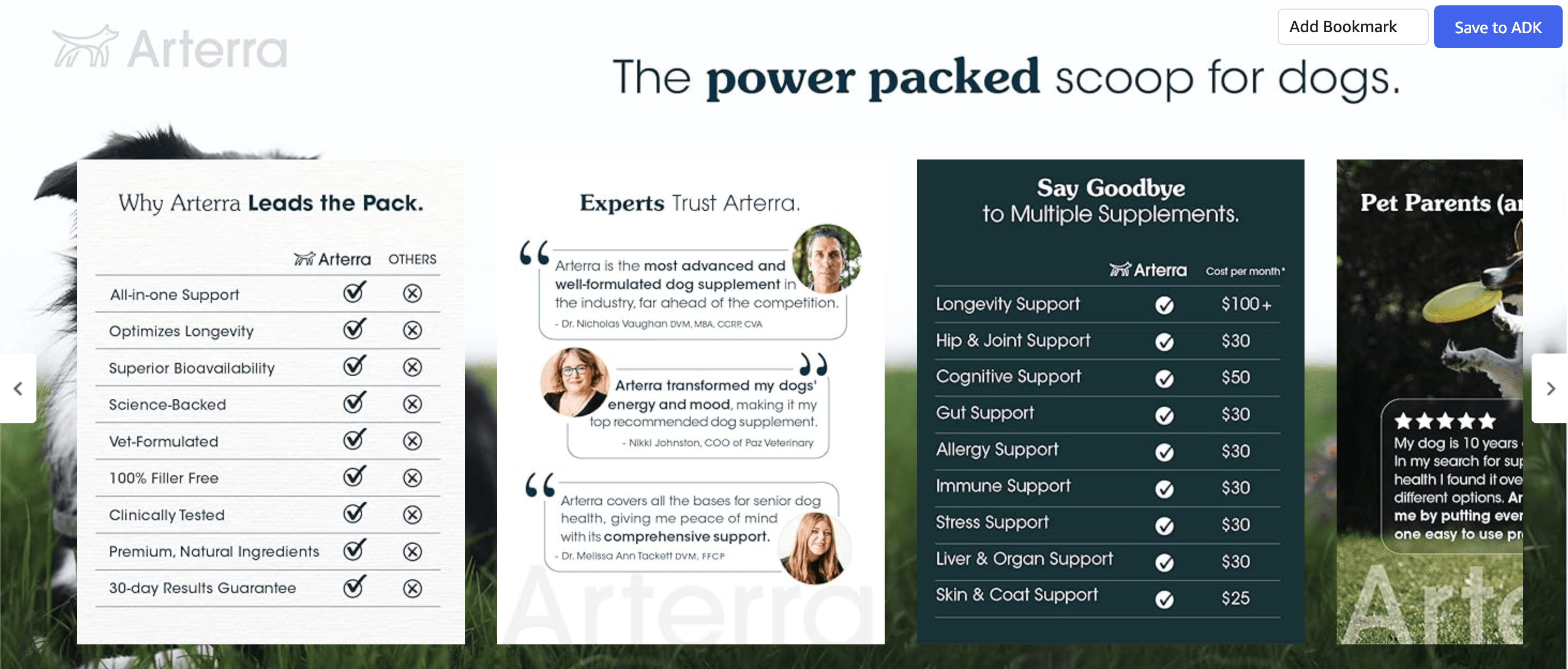Amazon.com : All-in-One Dog Supplement for Advanced Wellness & Longevity: Brand Stories