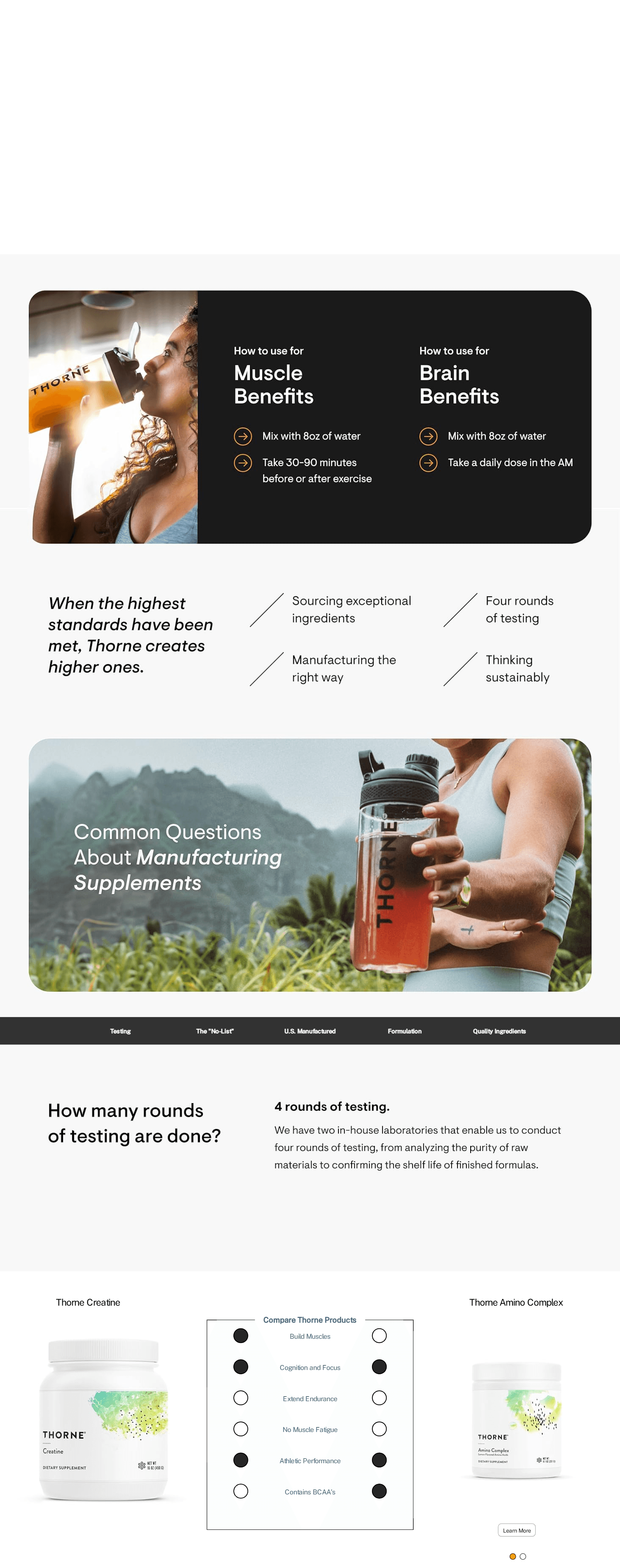 Amazon.com: THORNE Creatine: A+ Premium