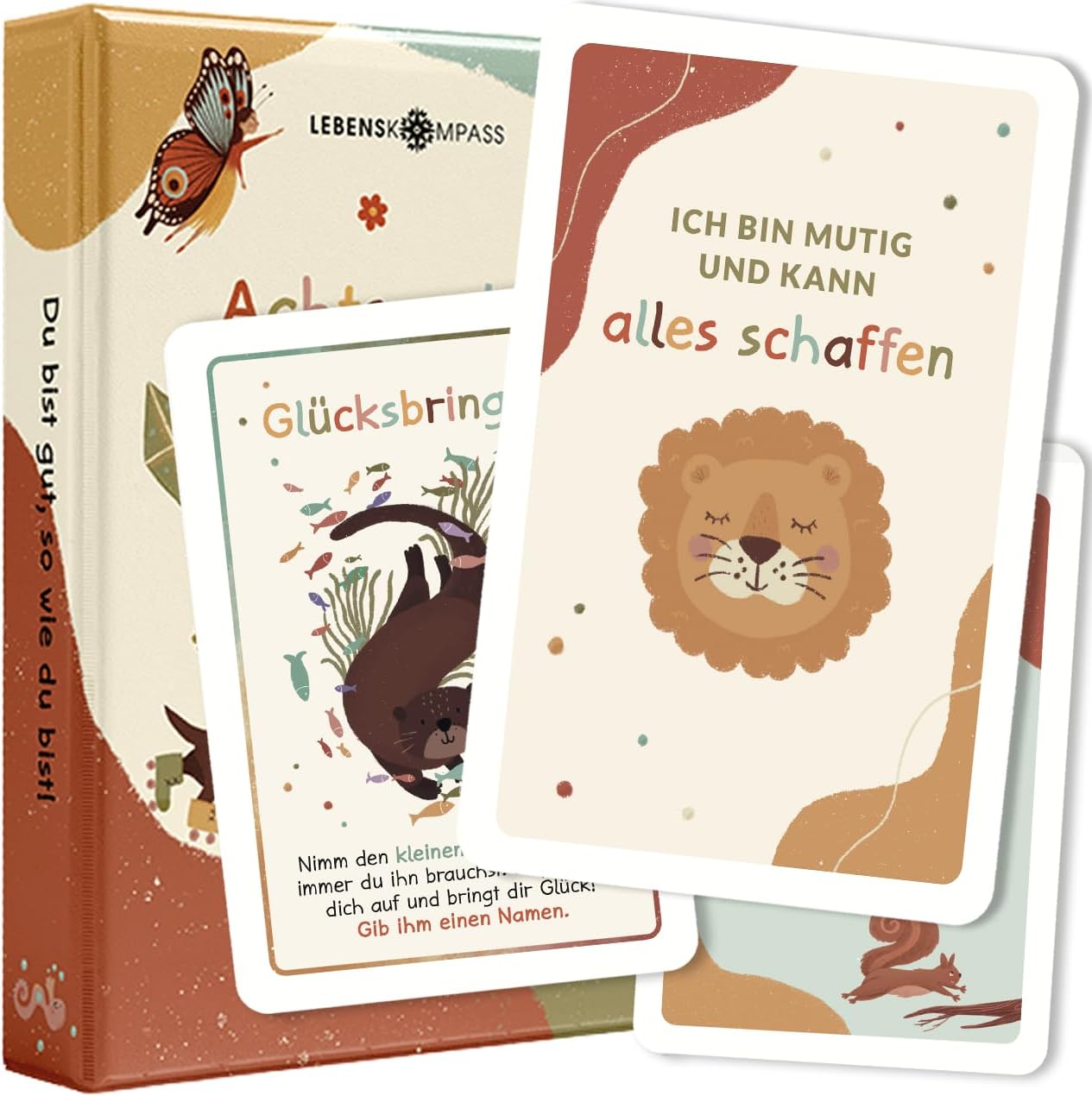Lebenskompass Achtsamkeitskarten für Kinder Affirmationskarten Kinder für positives Denken: Infographics