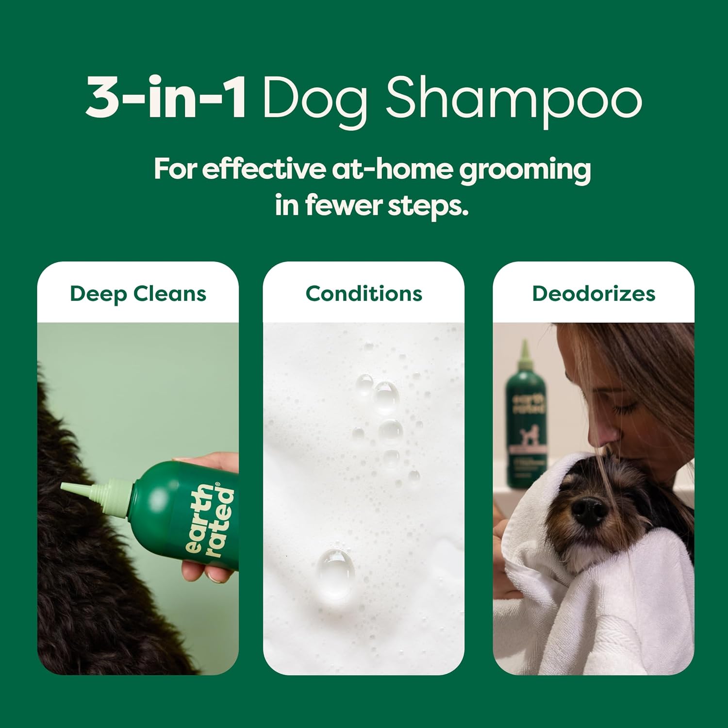 Amazon.com: Earth Rated Coat-Specific 3-in-1 Curly & Wavy Coated Dog & Puppy Shampoo: Infographics
