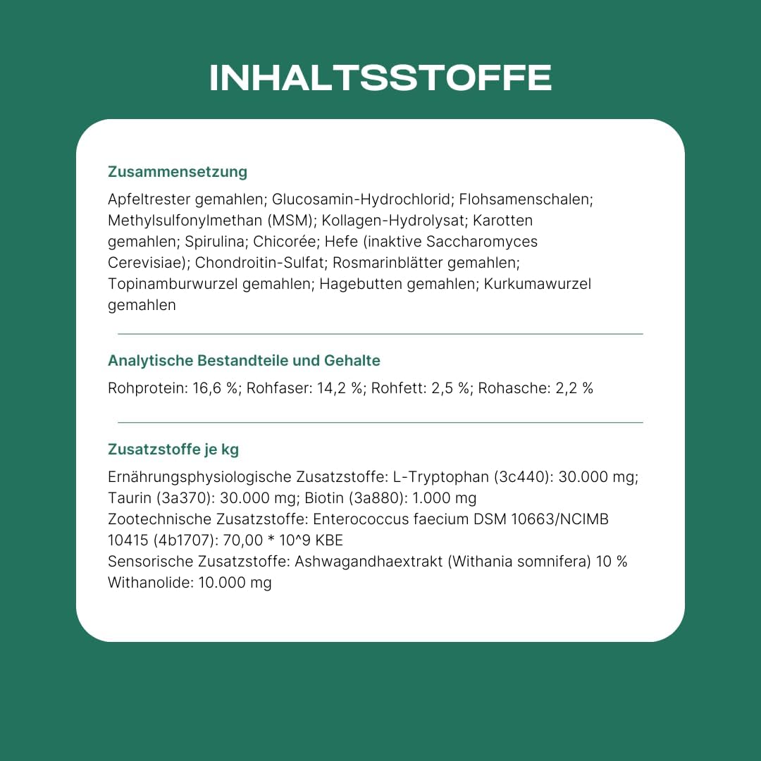 DOG1 8-in-1 Nahrungsergänzungsmittel Hund (1x) mit Vitamin B Komplex und Glucosamin: Infographics