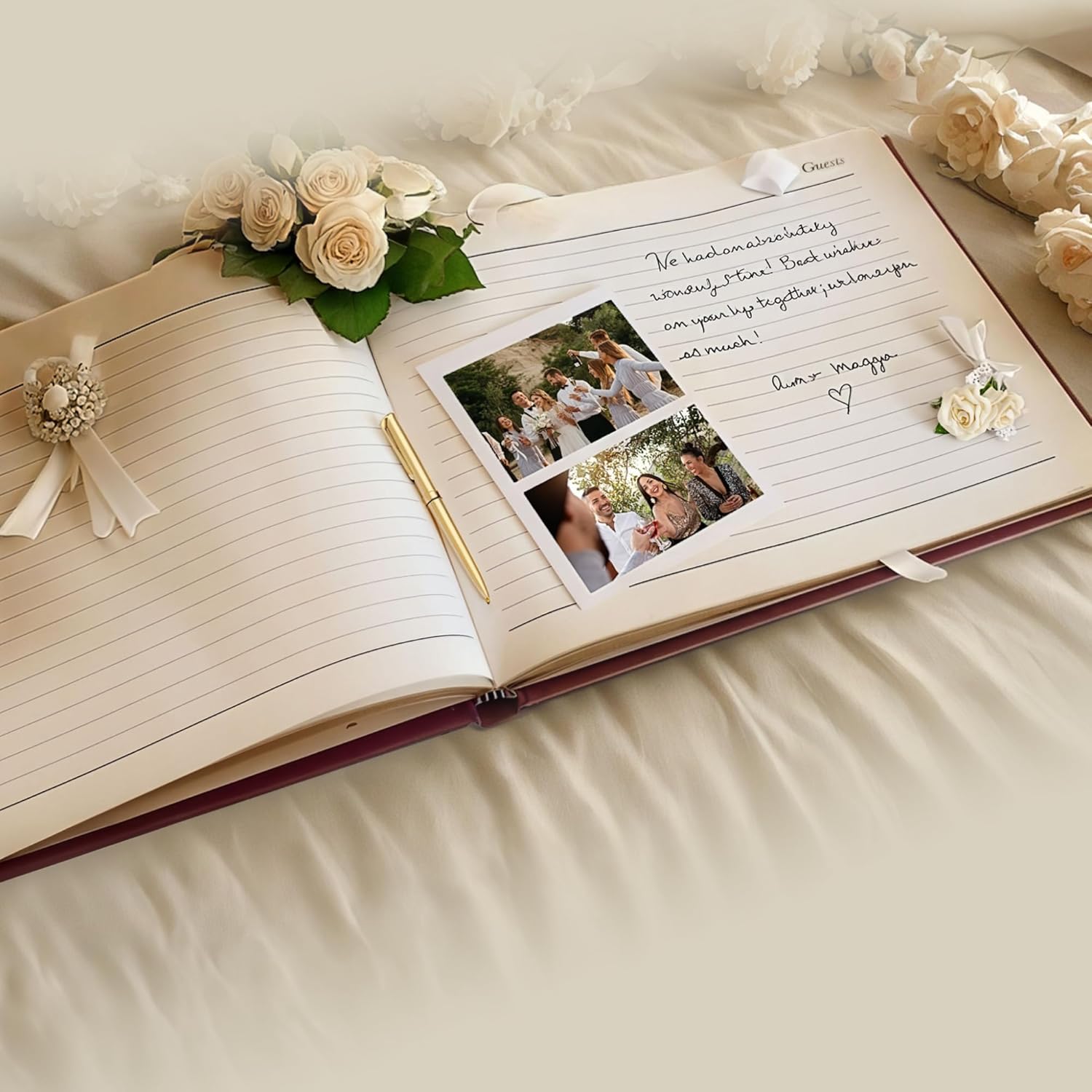 Amazon.com: Gallery Leather Guest Book Wedding: Infographics