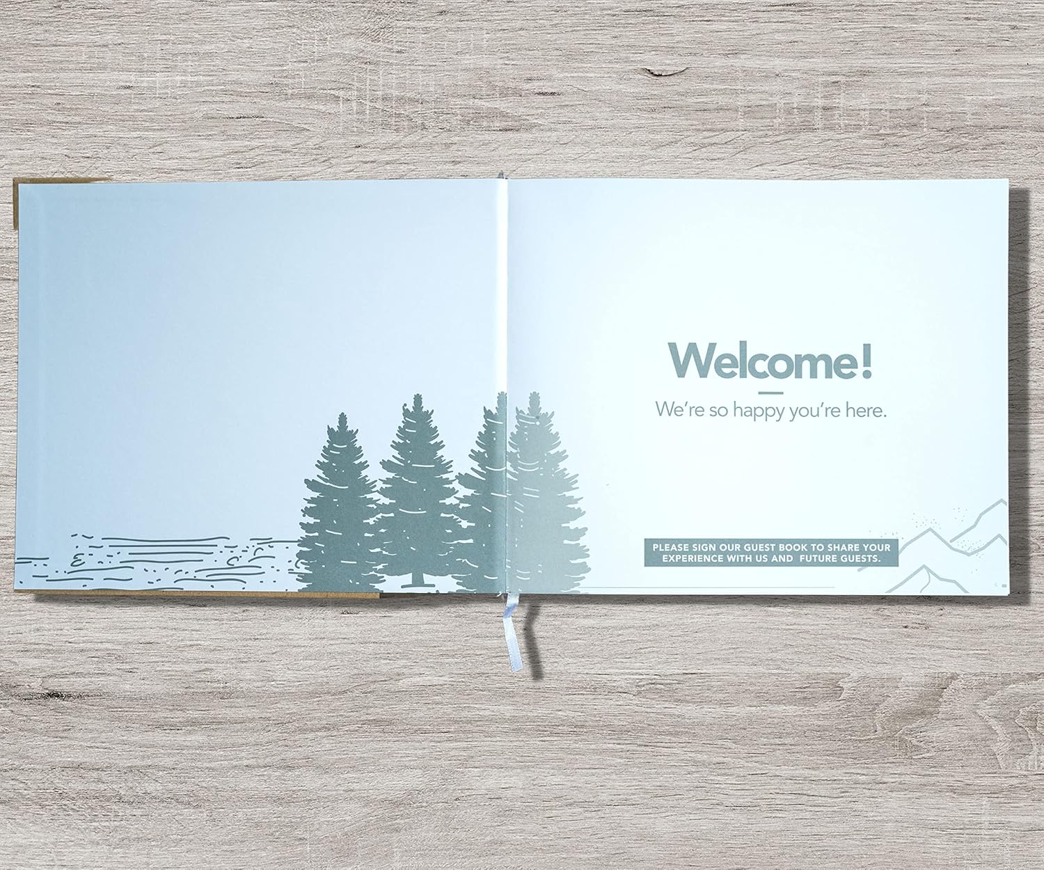 Infographics for Amazon.com: Paper 'n Such Cabin Guest Book for Vacation Homes and Airbnbs -Kraft Hardcover