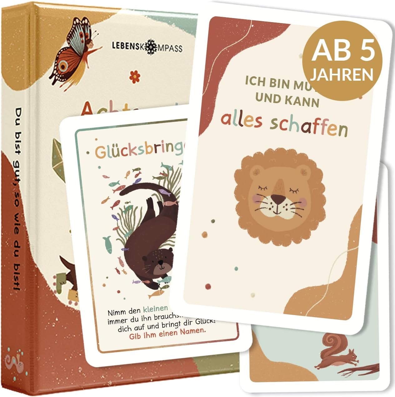 Lebenskompass Achtsamkeitskarten für Kinder Affirmationskarten Kinder für positives Denken: Infographics