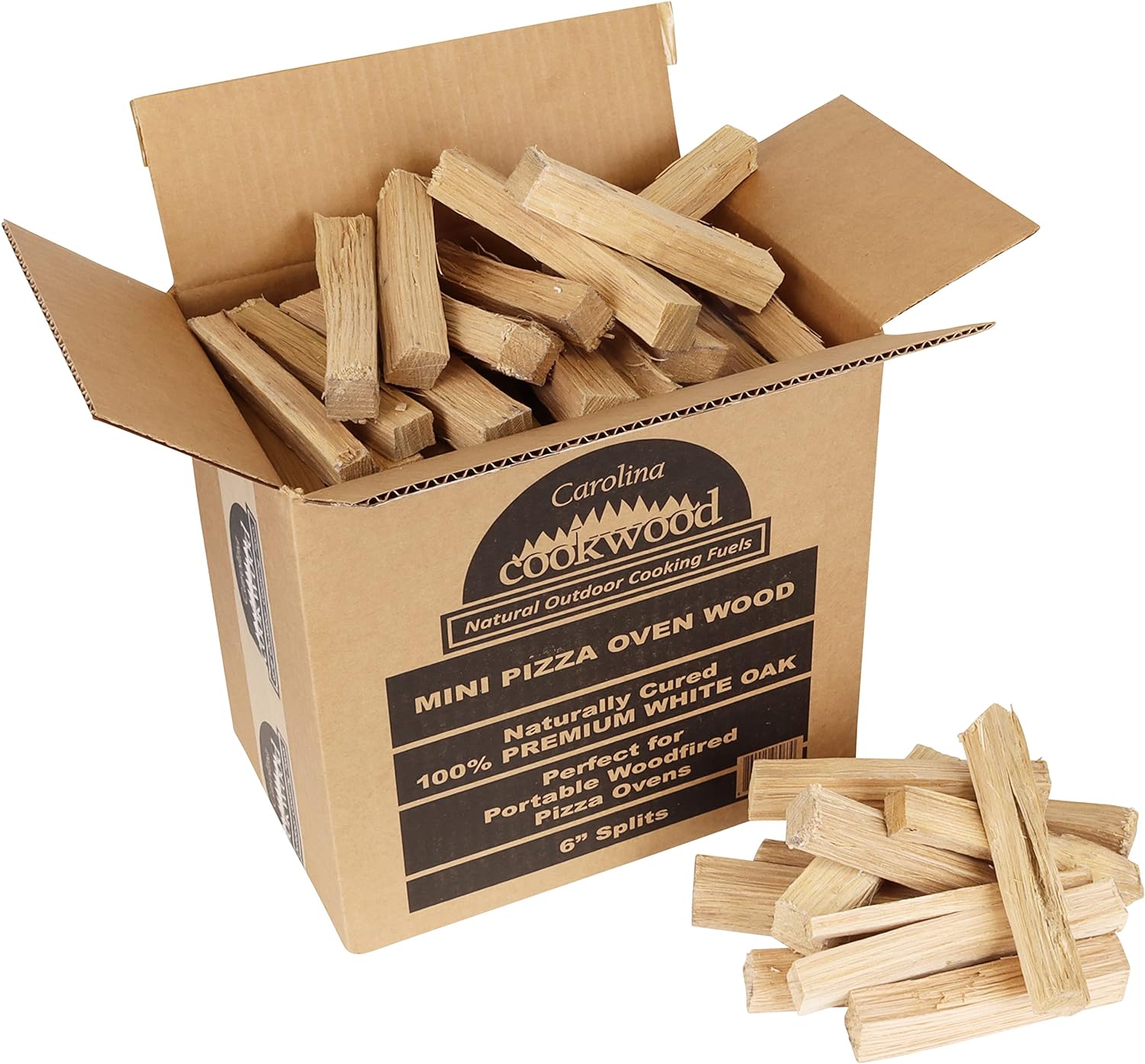 Amazon.com: Carolina Cookwood Mini Pizza Oven Wood 6 Inch Firewood Pizza Logs Naturally…: Infographics