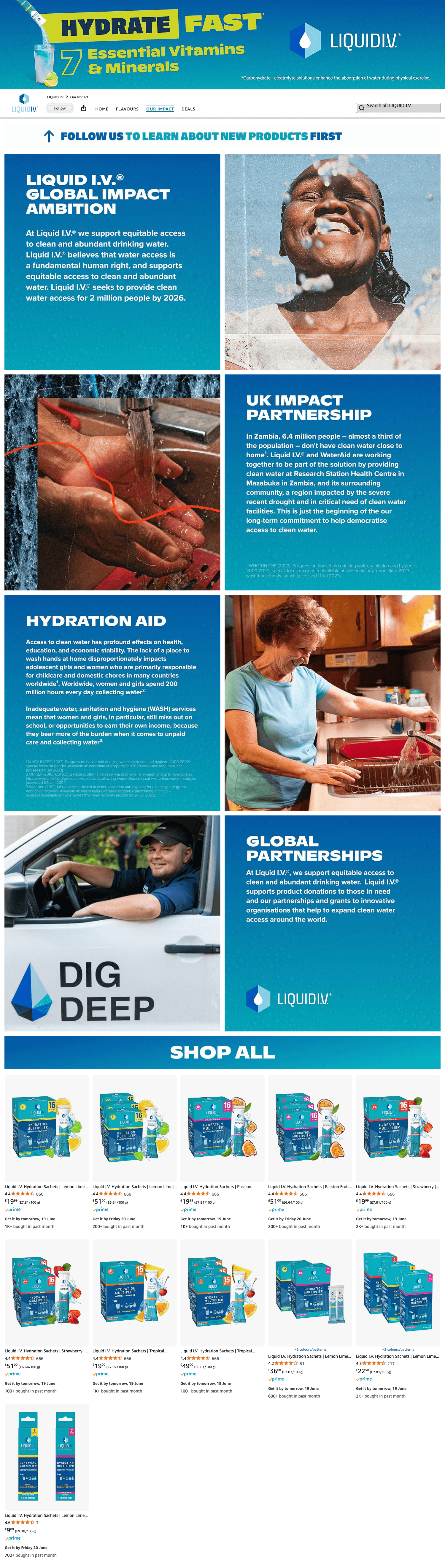 Storefront for Amazon.co.uk: LIQUID I.V.: Our Impact