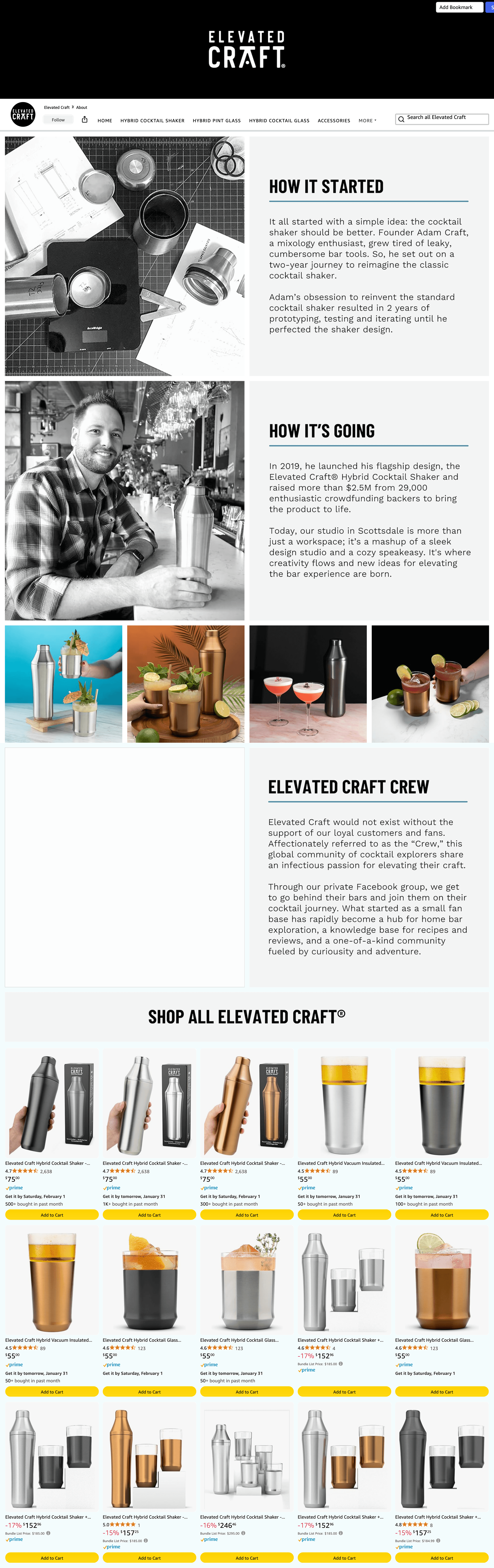 Amazon.com: Elevated Craft: About: Storefront
