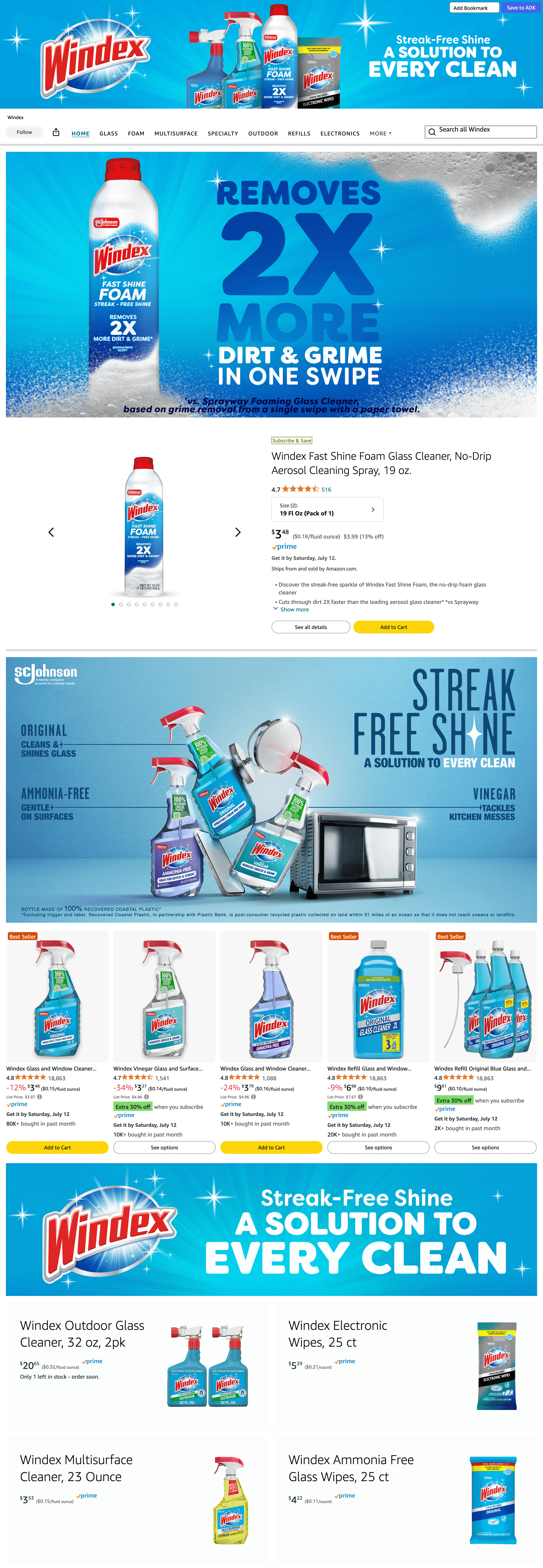 Storefront for Amazon.com: Windex