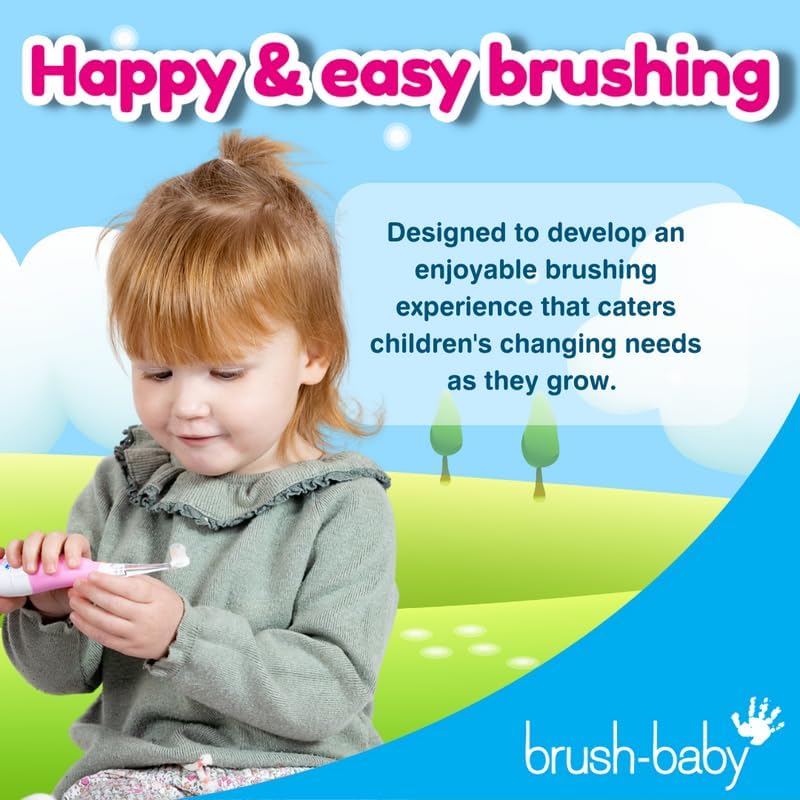 Amazon.com : brush-baby BabySonic Infant and Toddler Electric Toothbrush for Ages 0-3…: Infographics