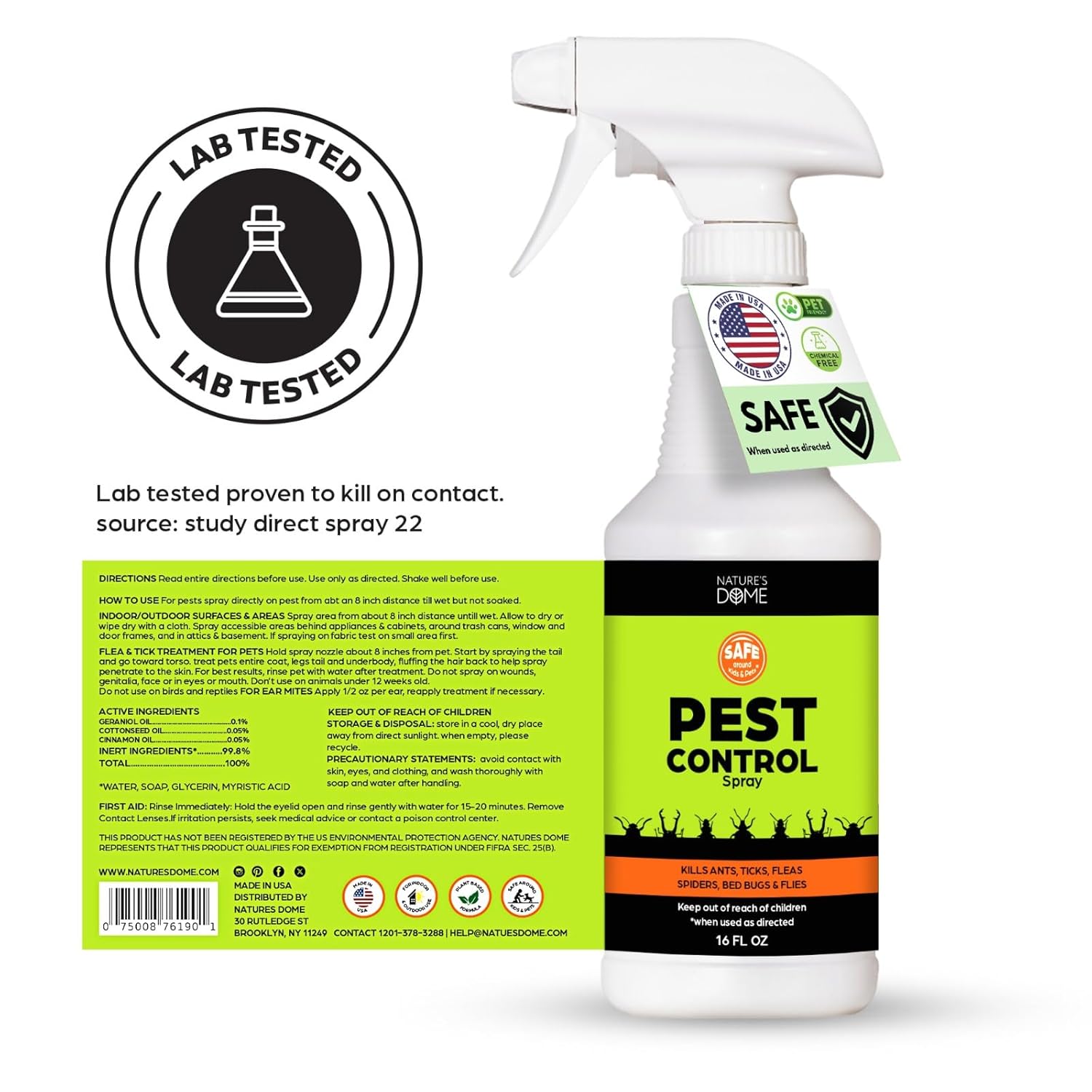Amazon.com: Nature's Dome Eco-Friendly Pest Control Spray: Infographics