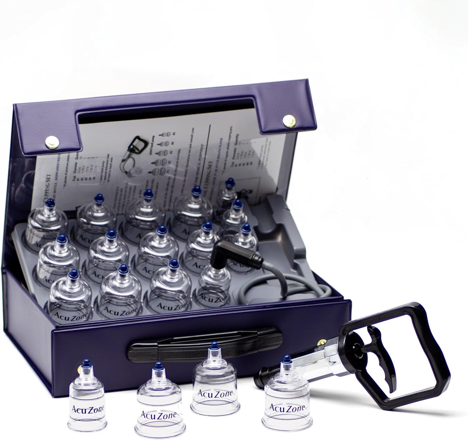 Amazon.com: KS AcuZone Premium Plastic Cupping Set Includes 19 Cups with Extension Tube…: Infographics
