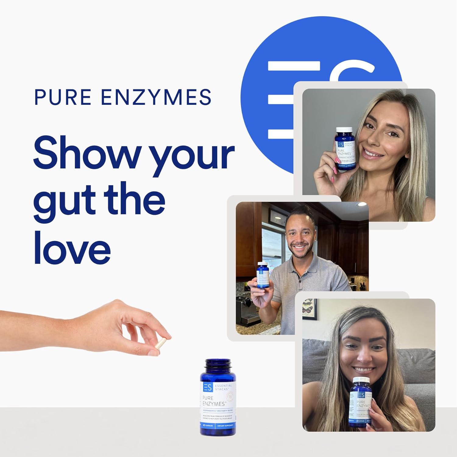 Amazon.com: Essential Stacks Pure Digestive Enzymes (Gluten: Infographics