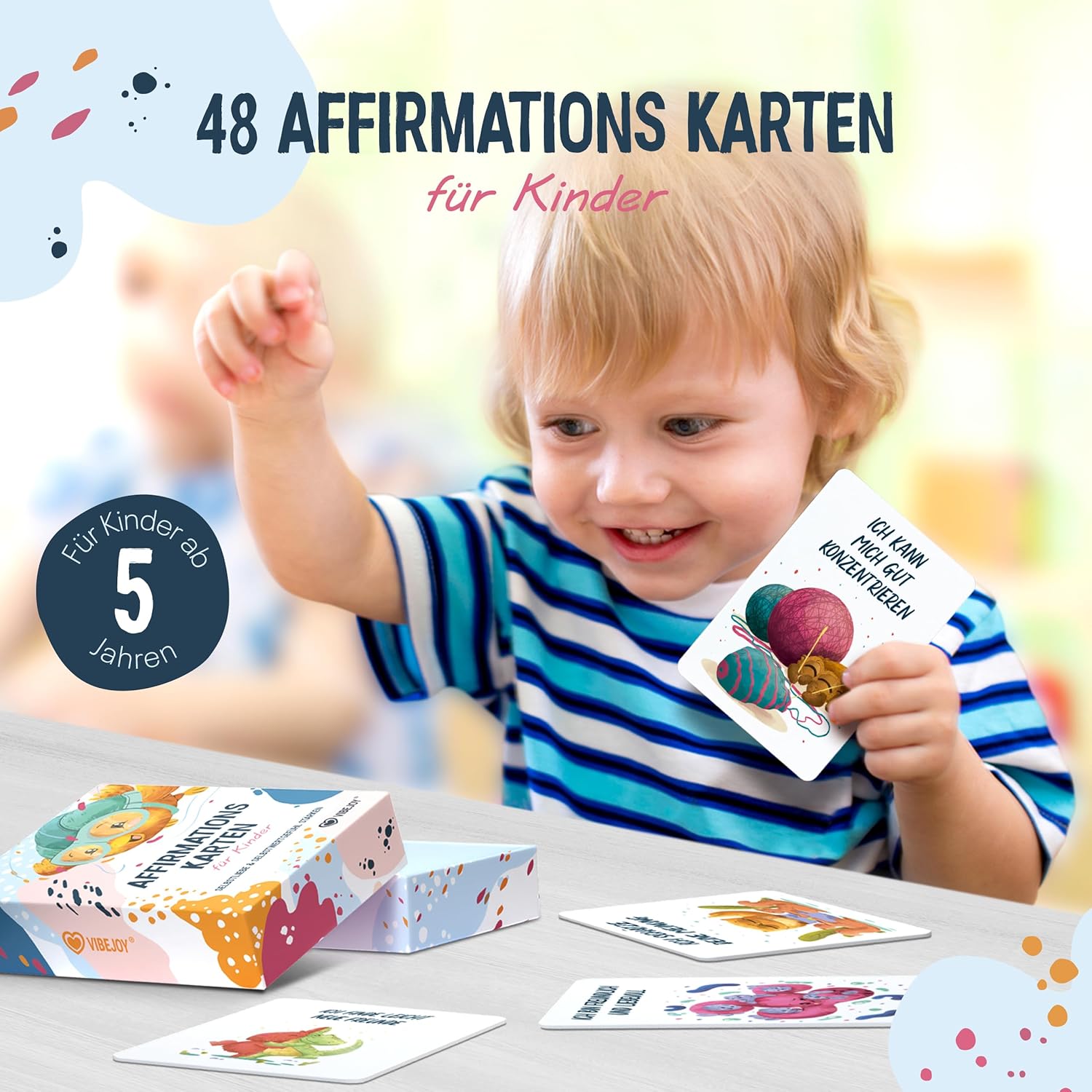 Vibejoy® Affirmationskarten Kinder: Infographics