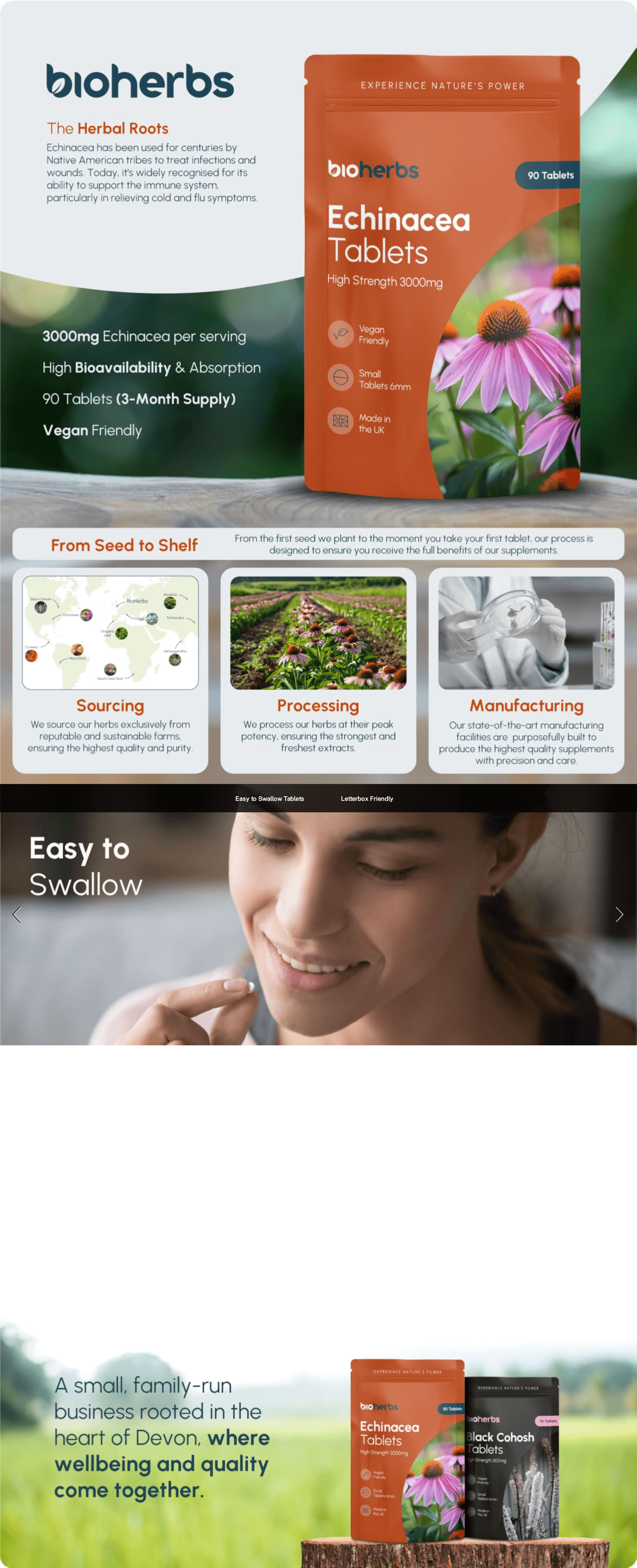 BioHerbs Echinacea Tablets High Strength: A+ Premium
