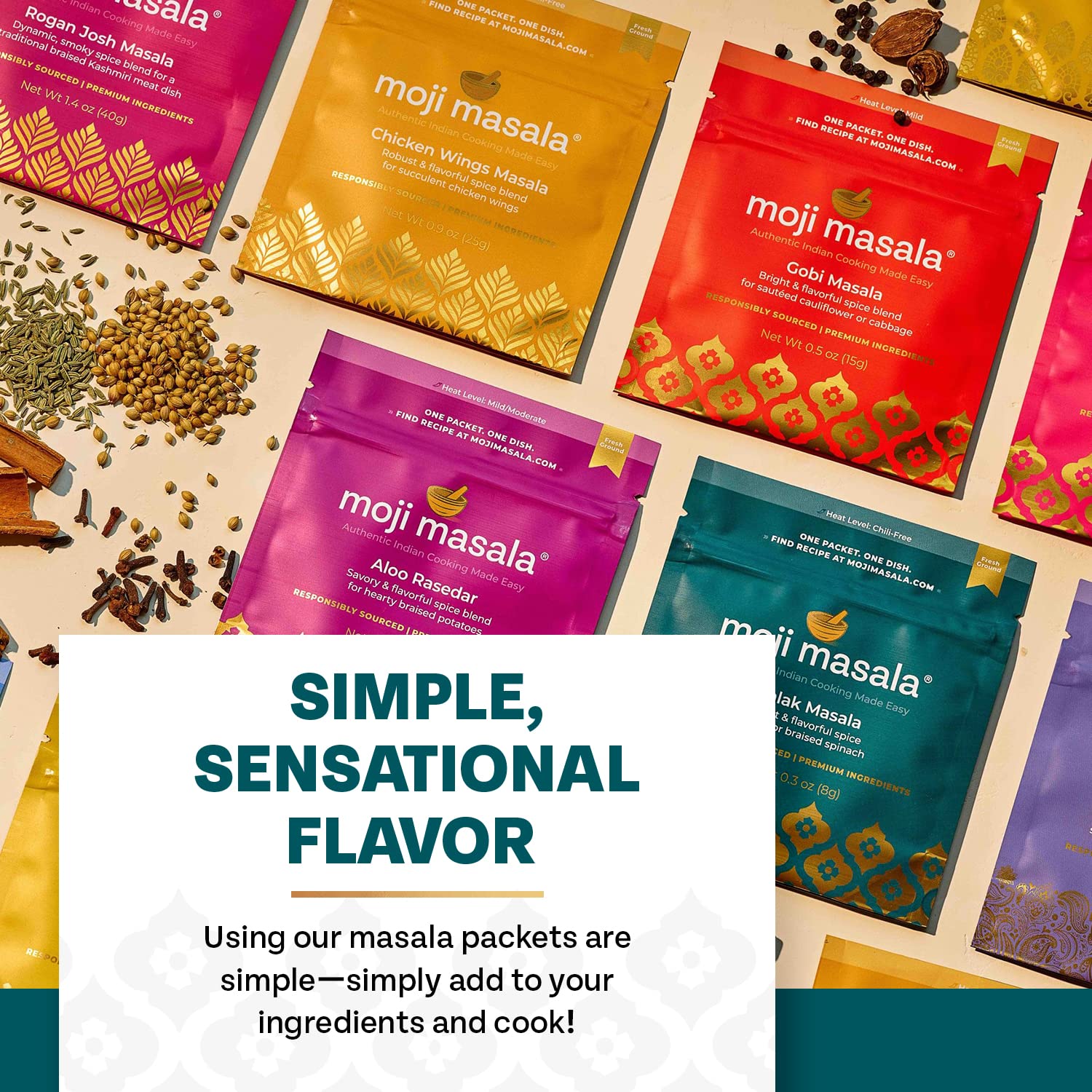 Amazon.com : moji masala Indian Spice Kits: Infographics